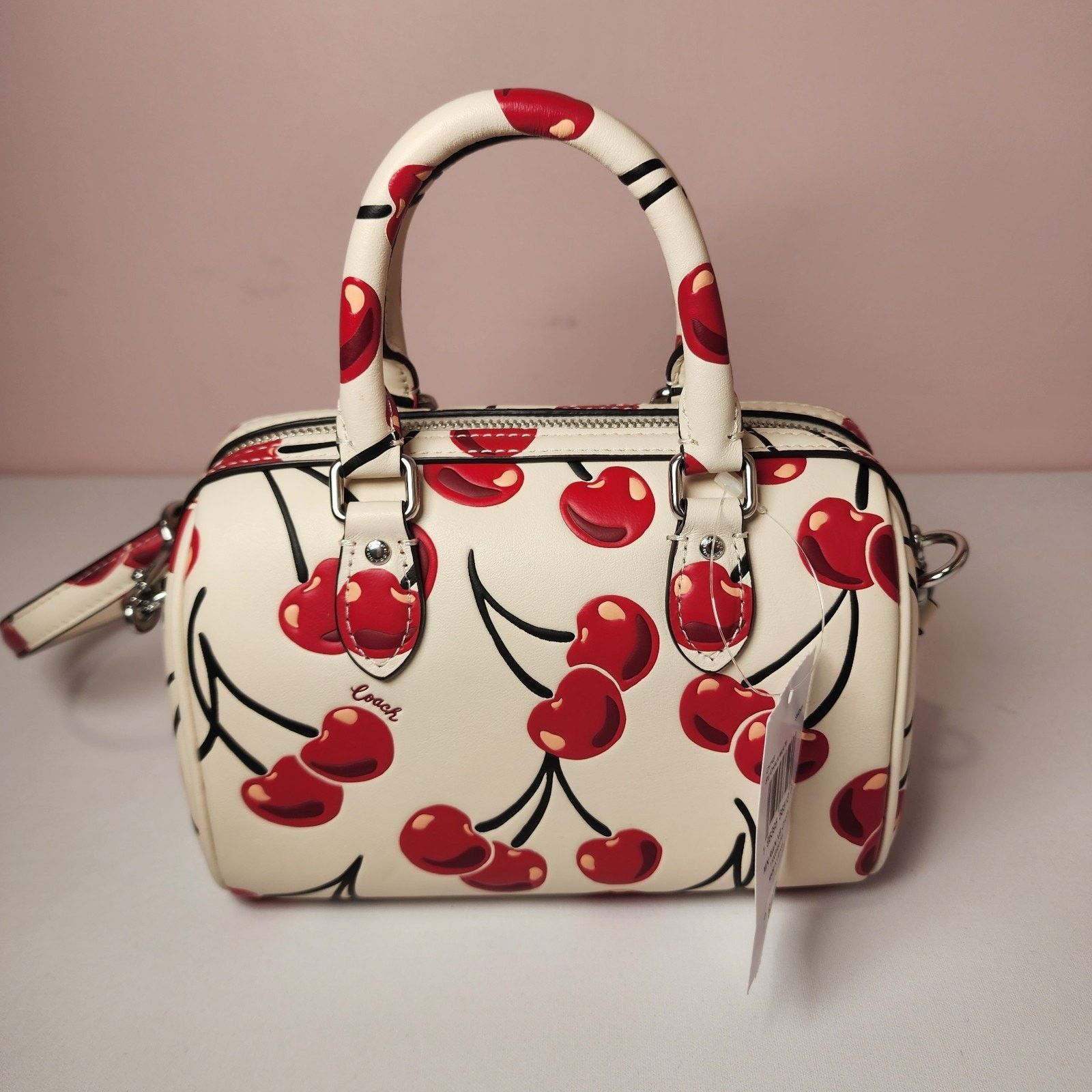 Coach NWT Coach CY745 Mini Rowan Crossbody Bag Cherry Print Red Size ONE SIZE - 3 Thumbnail