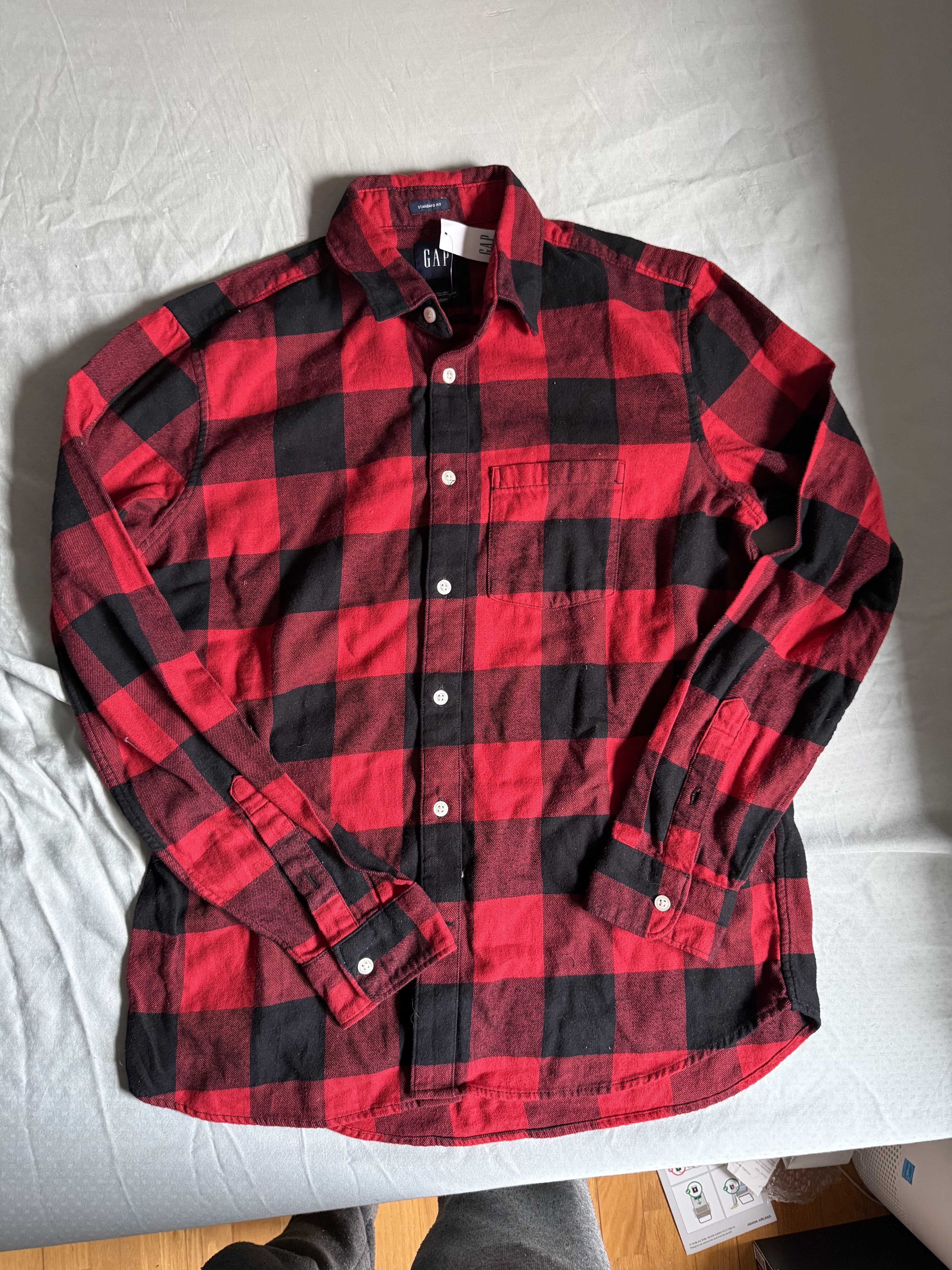 Gap Gap 100% Organic Cotton Midweight Flannel Shirt Medium $78 Size US M / EU 48-50 / 2 - 4 Thumbnail