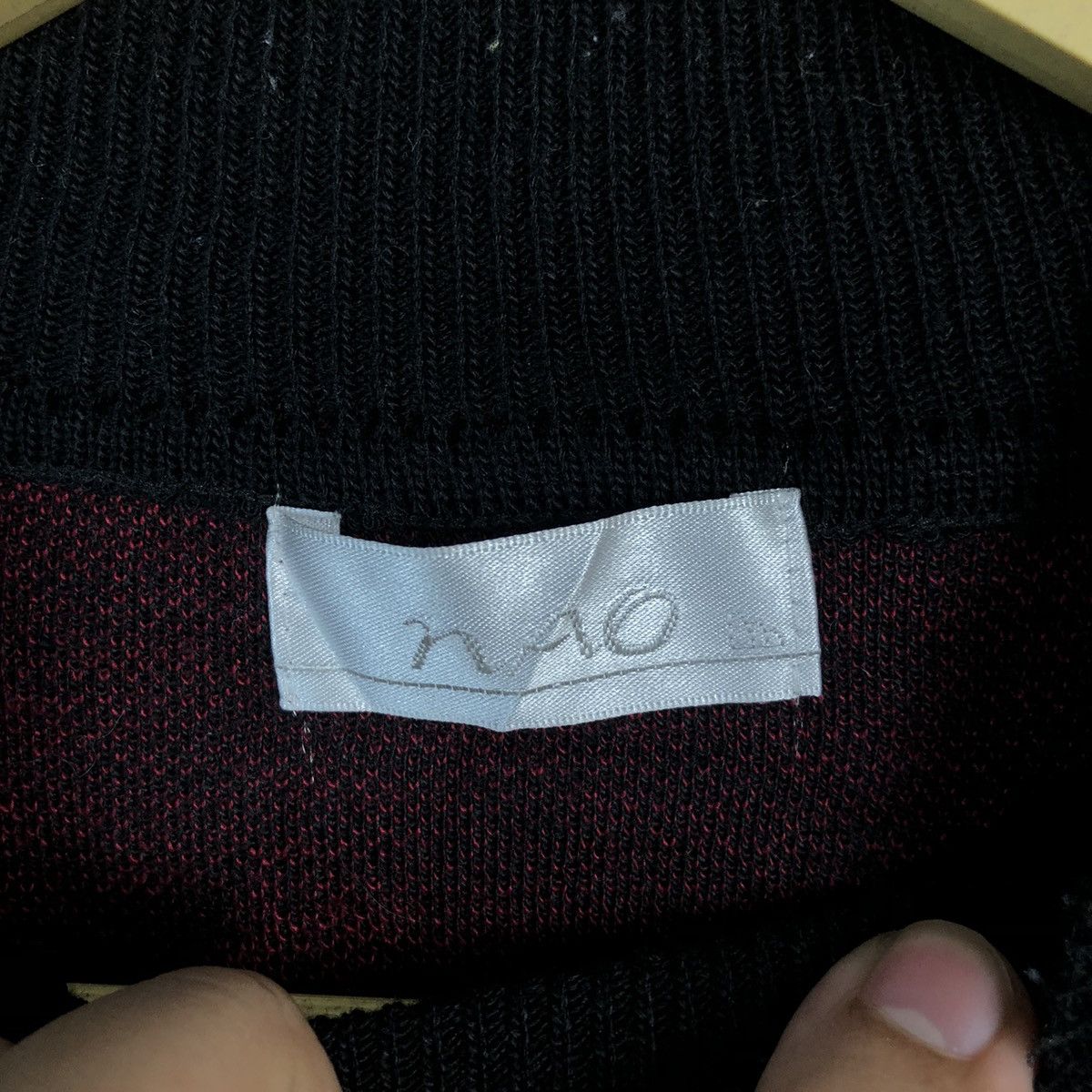 Homespun Knitwear × Japanese Brand Nao Red Knitwear #A954 Size S / US 4 / IT 40 - 9 Thumbnail
