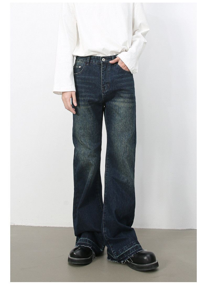 Japanese Brand American retro men's loose street trendy washed flared jeans Size US 32 / EU 48 - 2 Thumbnail