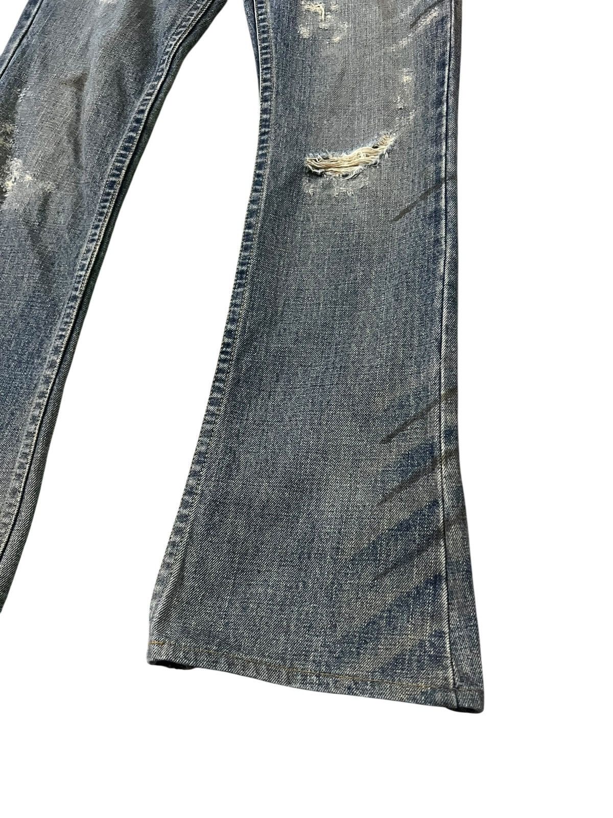 If Six Was Nine Material Girl Flare Distress Low Rise Bootcut Jean Size US 31 - 5 Thumbnail