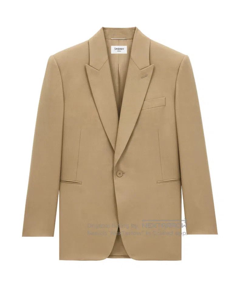 Saint Laurent Paris Saint Laurent Paris Beige Wool Flannel Suit i Size US M / EU 48-50 / 2 - 1 Thumbnail