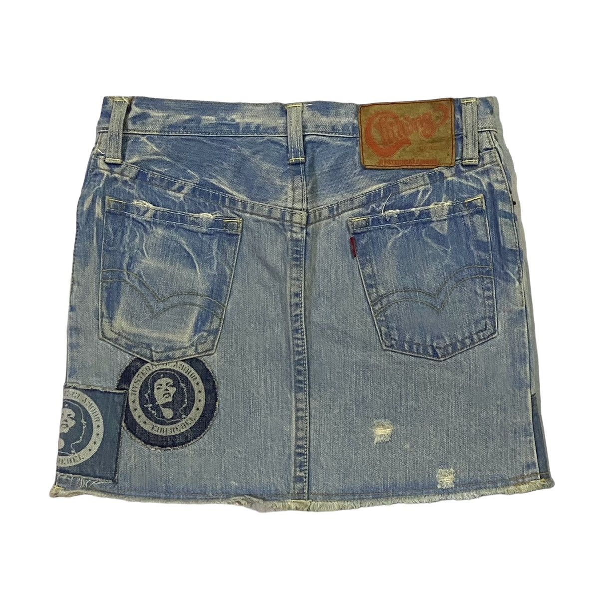 Hysteric Glamour Hysteric Glamour Patchwork Denim Mini Skirt Size 30" / US 8 / IT 44 - 2 Thumbnail