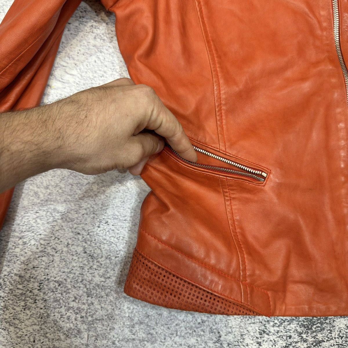 Designer Mauritius Womens Leather Jacket UK18 I48 XL Size XL / US 12-14 / IT 48-50 - 13 Thumbnail