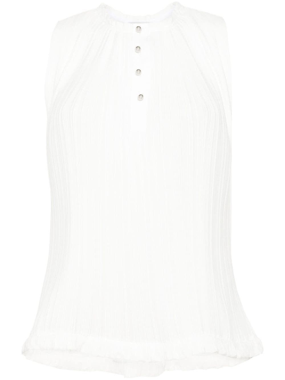 Lanvin PLEATED SLEEVELESS TOP Size S / US 4 / IT 40 - 1 Thumbnail