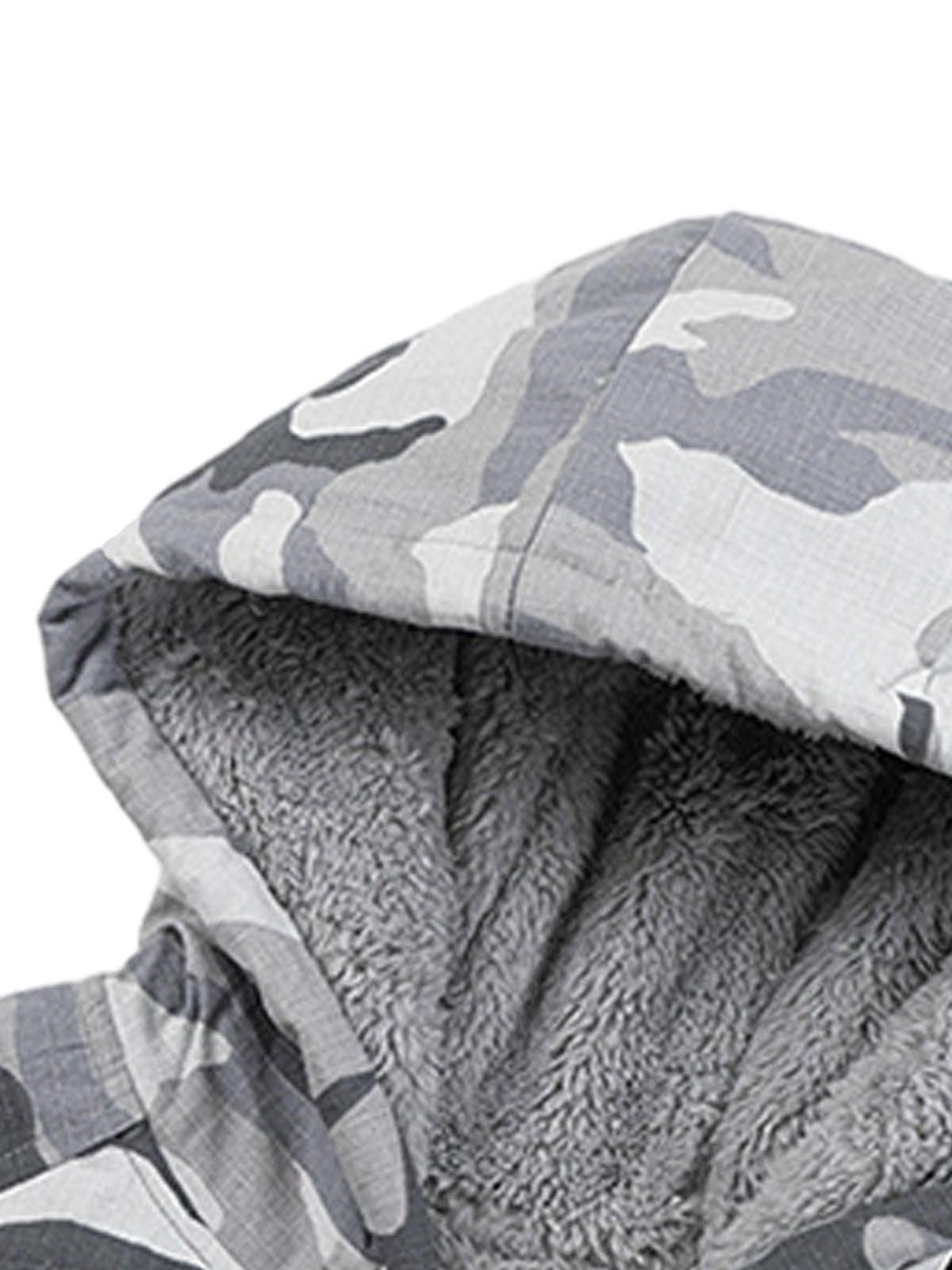 Japanese Brand Camouflage Fleece Hooded Jacket Size US M / EU 48-50 / 2 - 5 Thumbnail