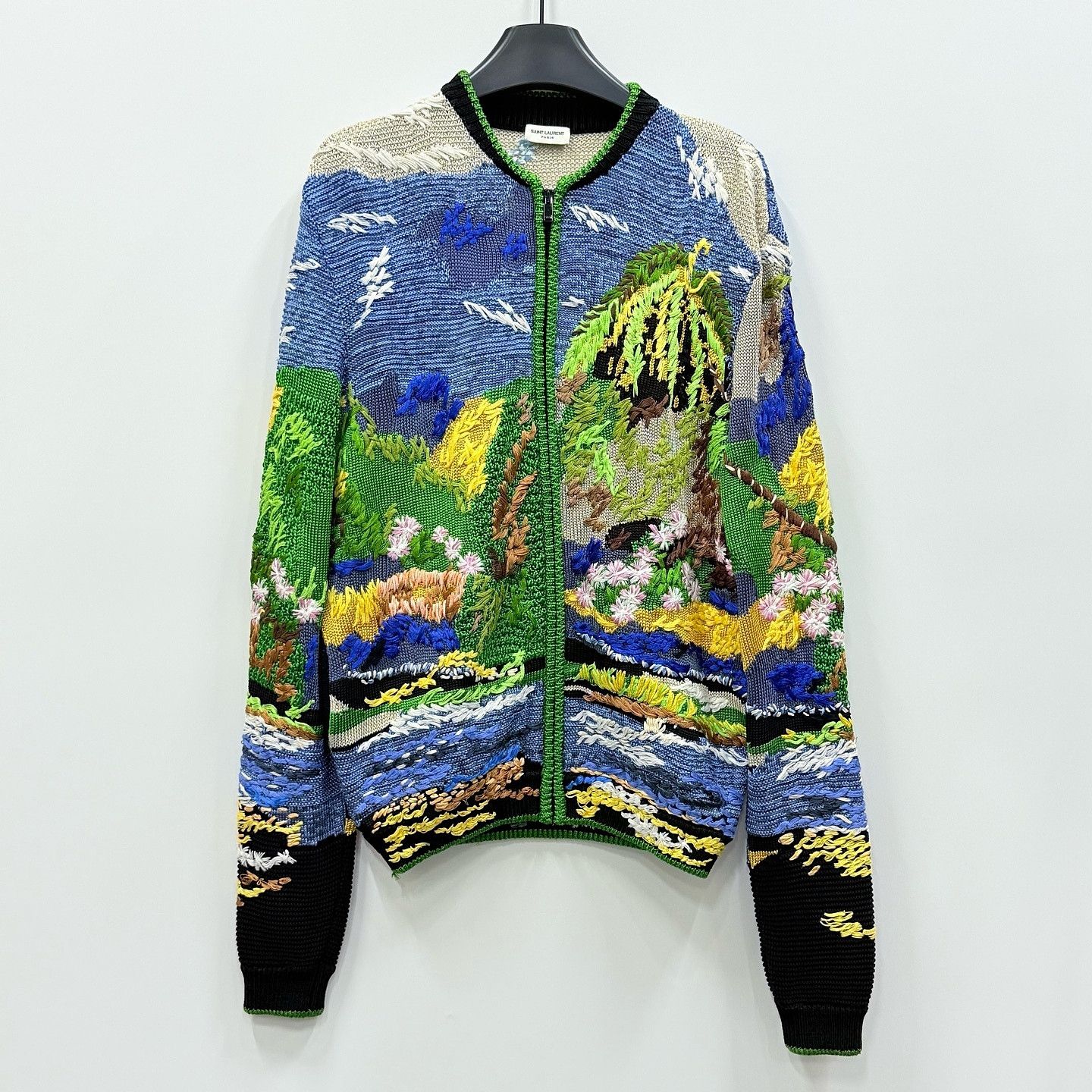 Saint Laurent Paris Saint Laurent Landscape Embroidered Zip Jacket Size XS Size US XS / EU 42 / 0 - 1 Thumbnail