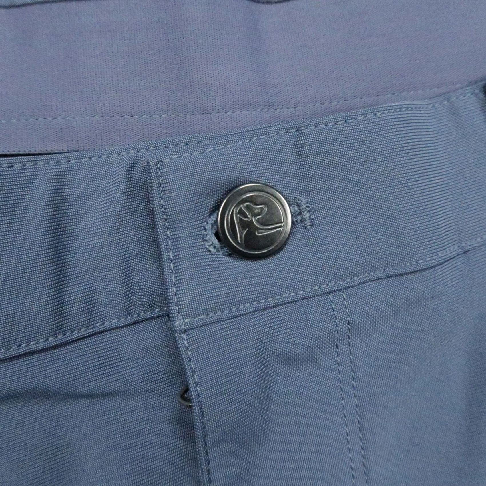 Delta Rhoback Pants Mens 40x32 Blue Delta Performance Stretch Golf Trouser Chino Size US 40 / EU 56 - 3 Thumbnail