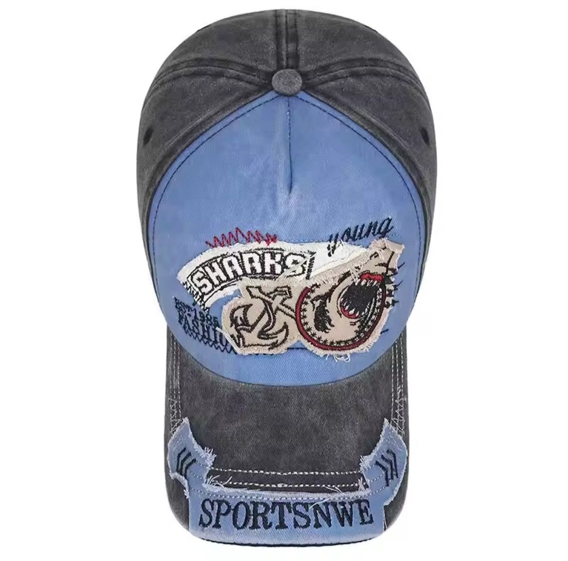 Other Shark Embroidery Casual Baseball Cap Hat Size ONE SIZE - 4 Thumbnail
