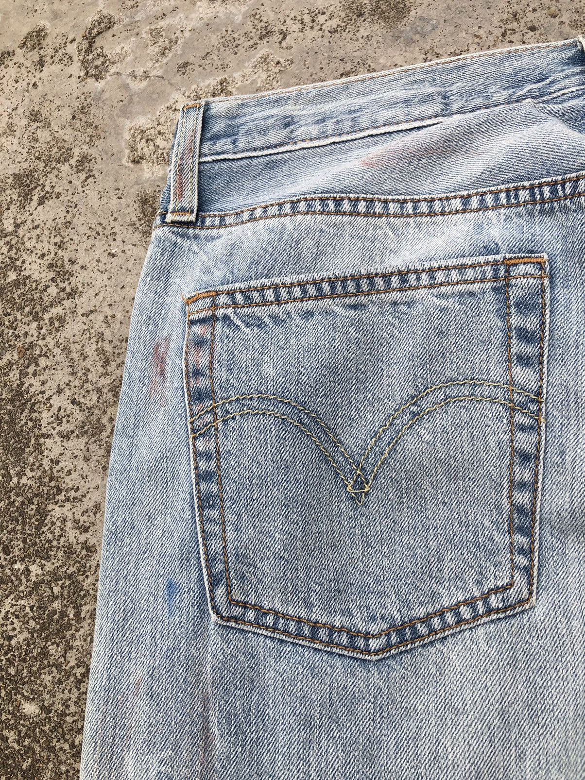 Levi's SELVEDGE LEVIS 501 DISTRESSED JEANS Size 30" / US 8 / IT 44 - 3 Thumbnail