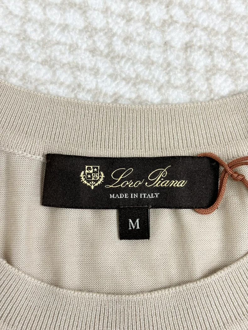 Loro Piana LORO PIANA Wool T-shirt Size M / US 6-8 / IT 42-44 - 3 Thumbnail