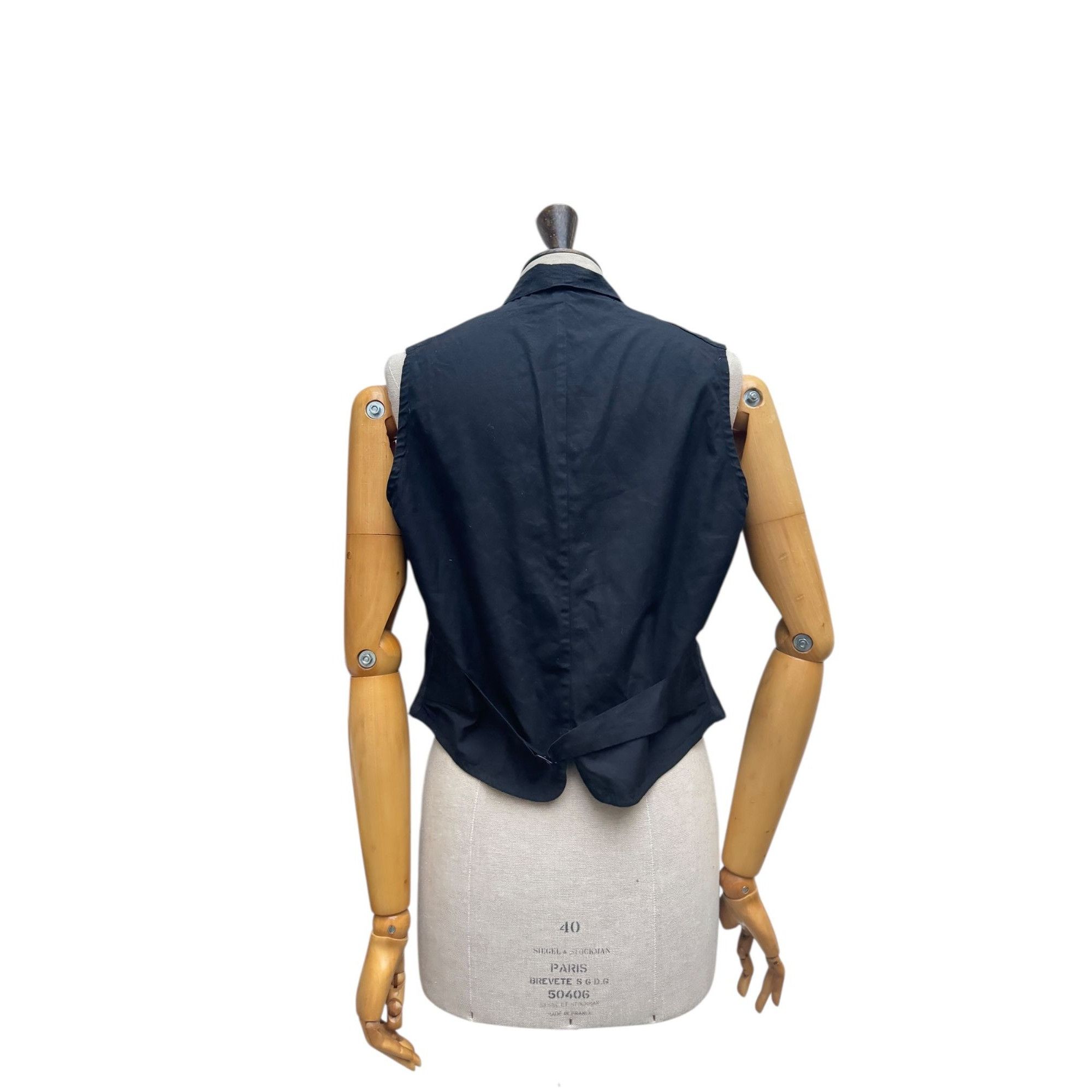 Dries Van Noten Early 1990s Black Cotton Vest Size M / US 6-8 / IT 42-44 - 4 Thumbnail
