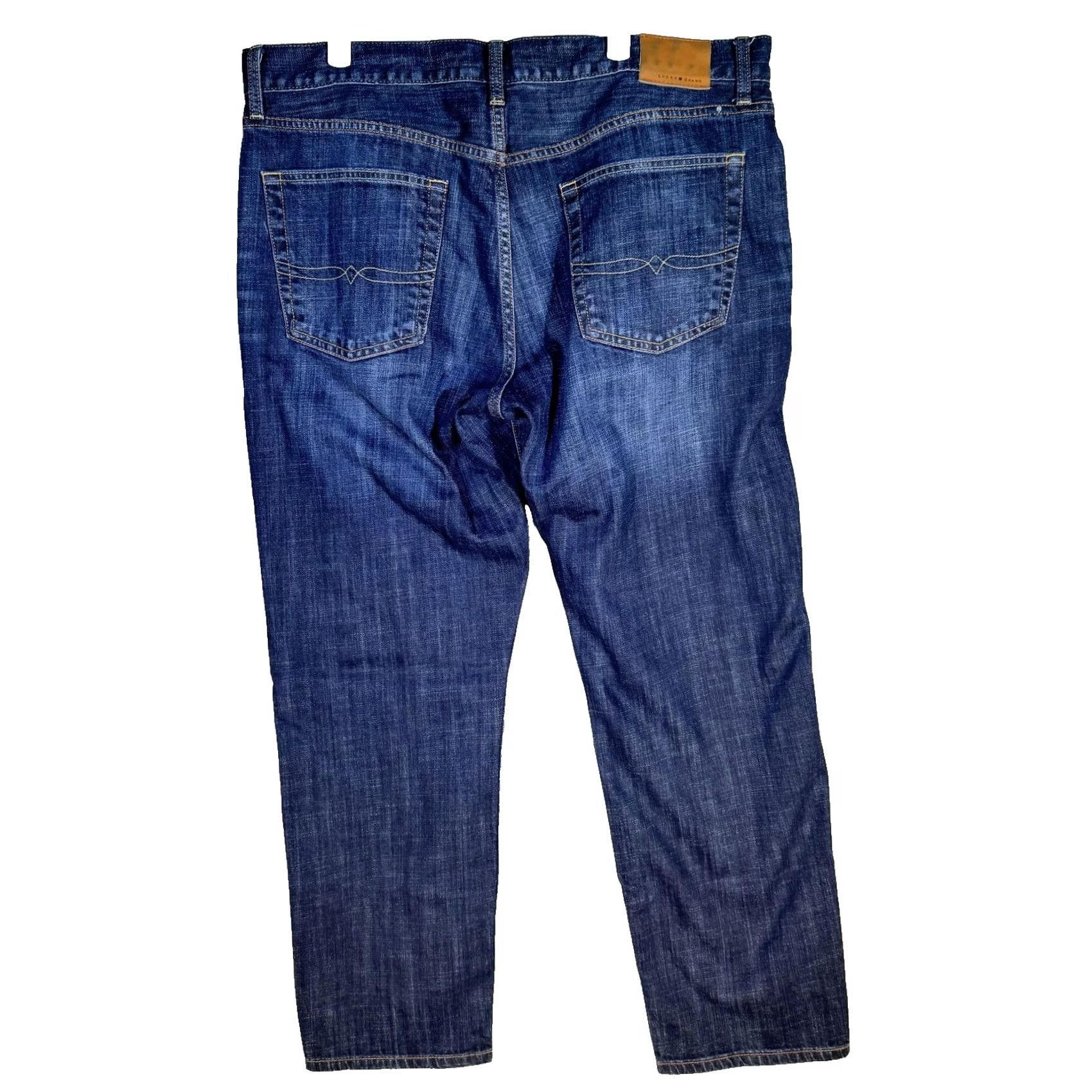 Lucky Brand Lucky Brand Jeans Mens 38x30 Blue 221 Original Straight Whiskered Denim Pants Size US 38 / EU 54 - 2 Thumbnail