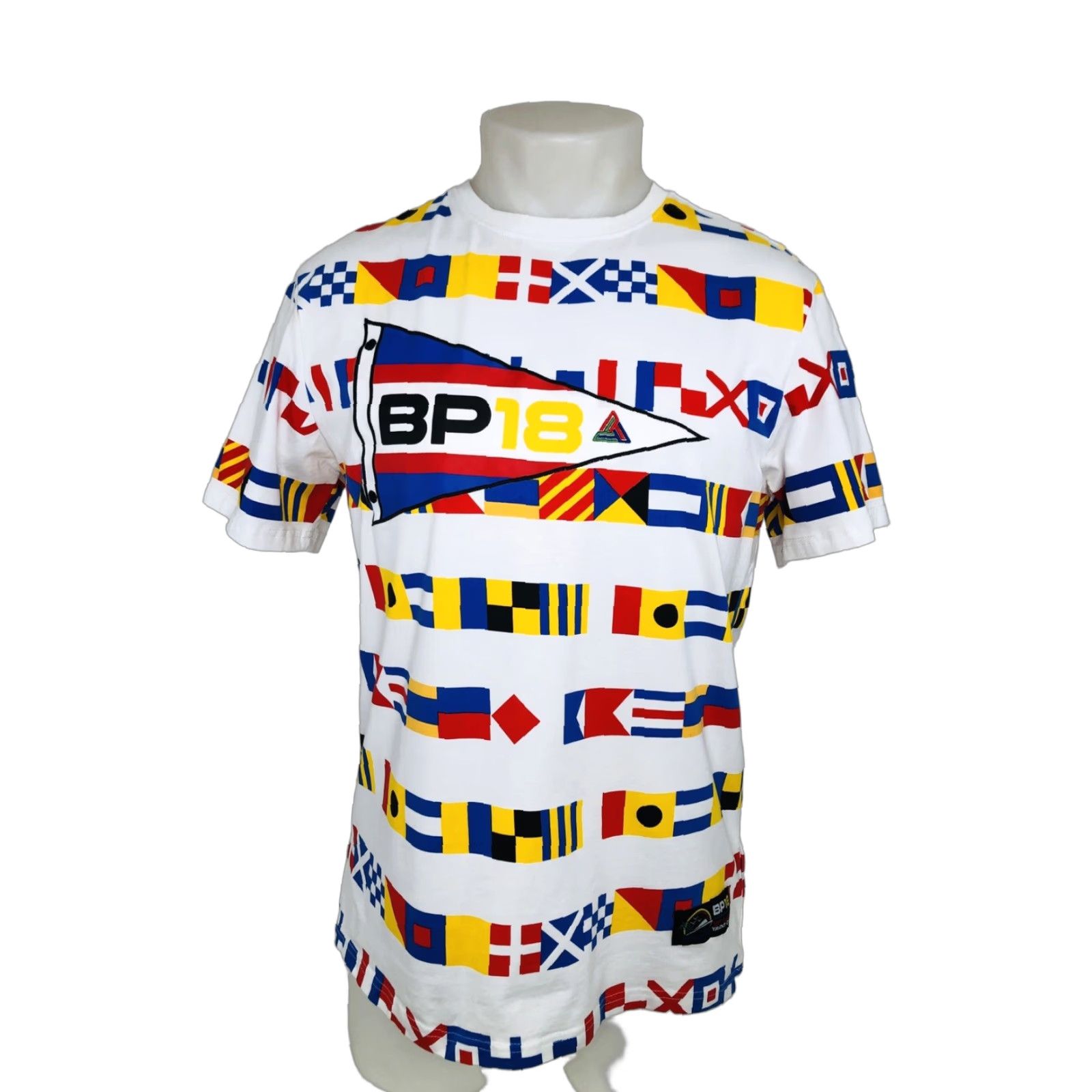 Black Pyramid BLACK PYRAMID BP18 - Embroidered Flag White Shirt M Mens Sm/Md Size US M / EU 48-50 / 2 - 1 Thumbnail