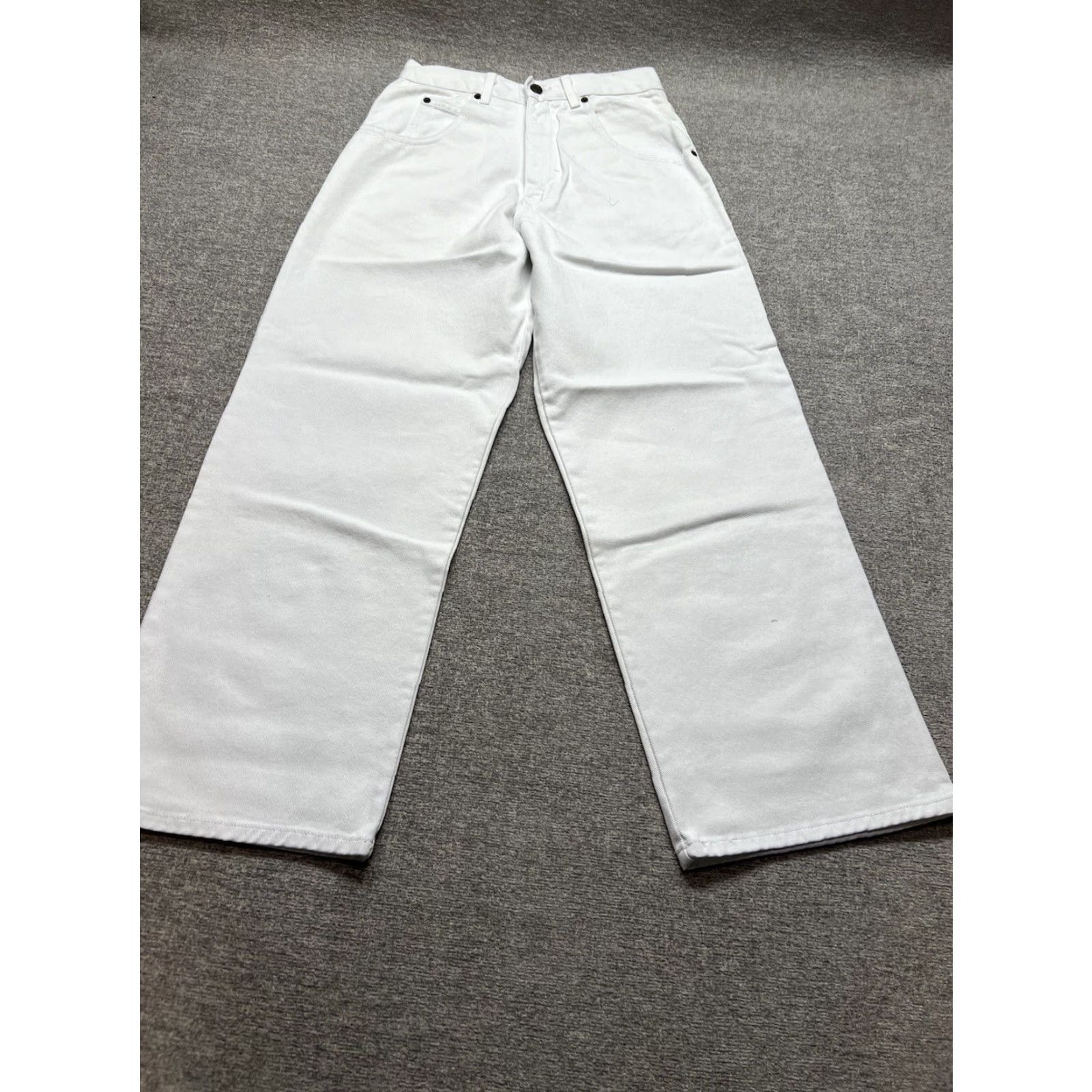 Vintage VINTAGE Solo Semore White Jeans Straight Leg Skater 28x28 USA Made Size US 28 / EU 44 - 4 Thumbnail