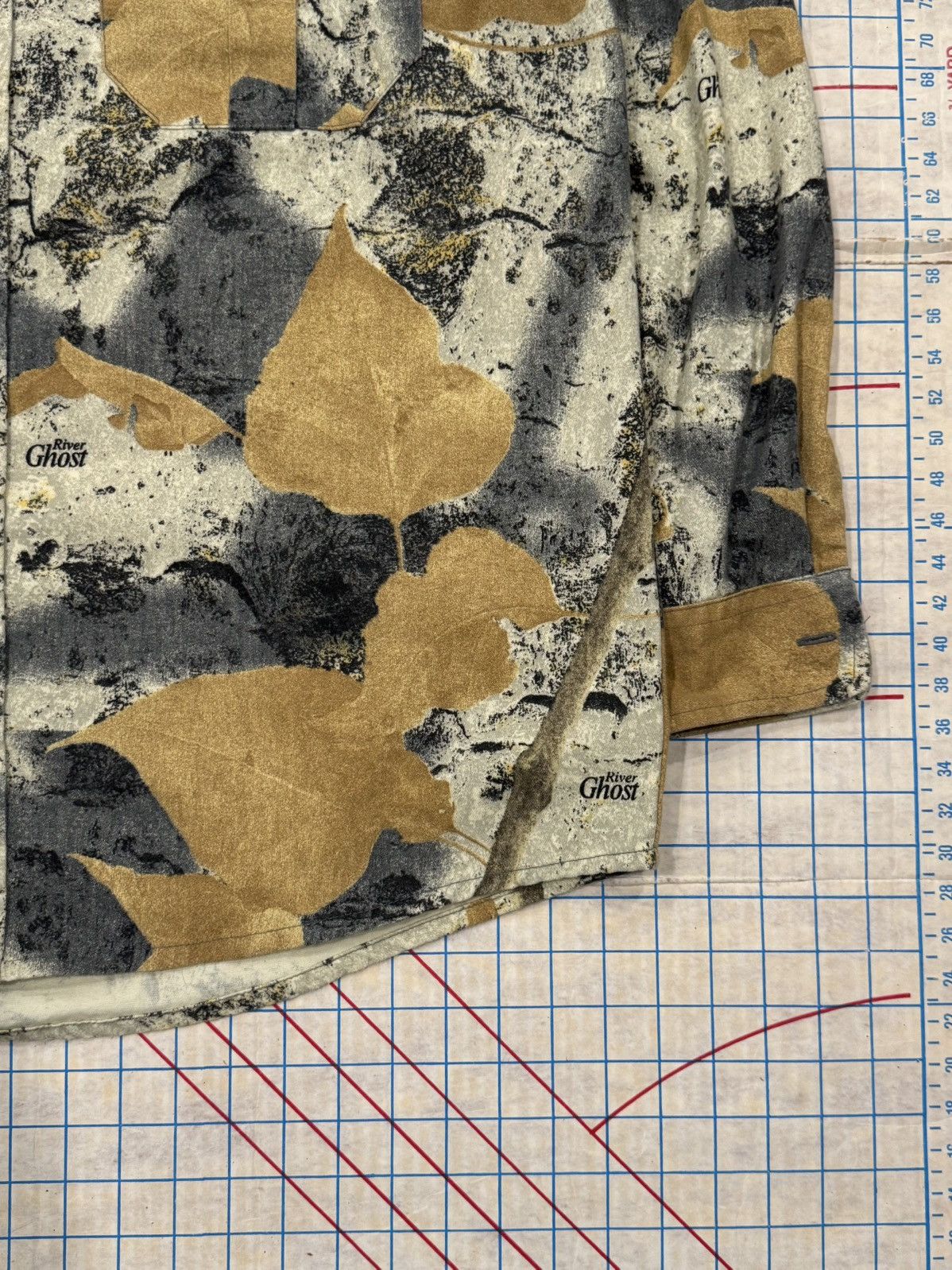 Vintage Vintage Ghost Camo Button Up Shirt Brown Leaf Size Large Size US L / EU 52-54 / 3 - 3 Thumbnail