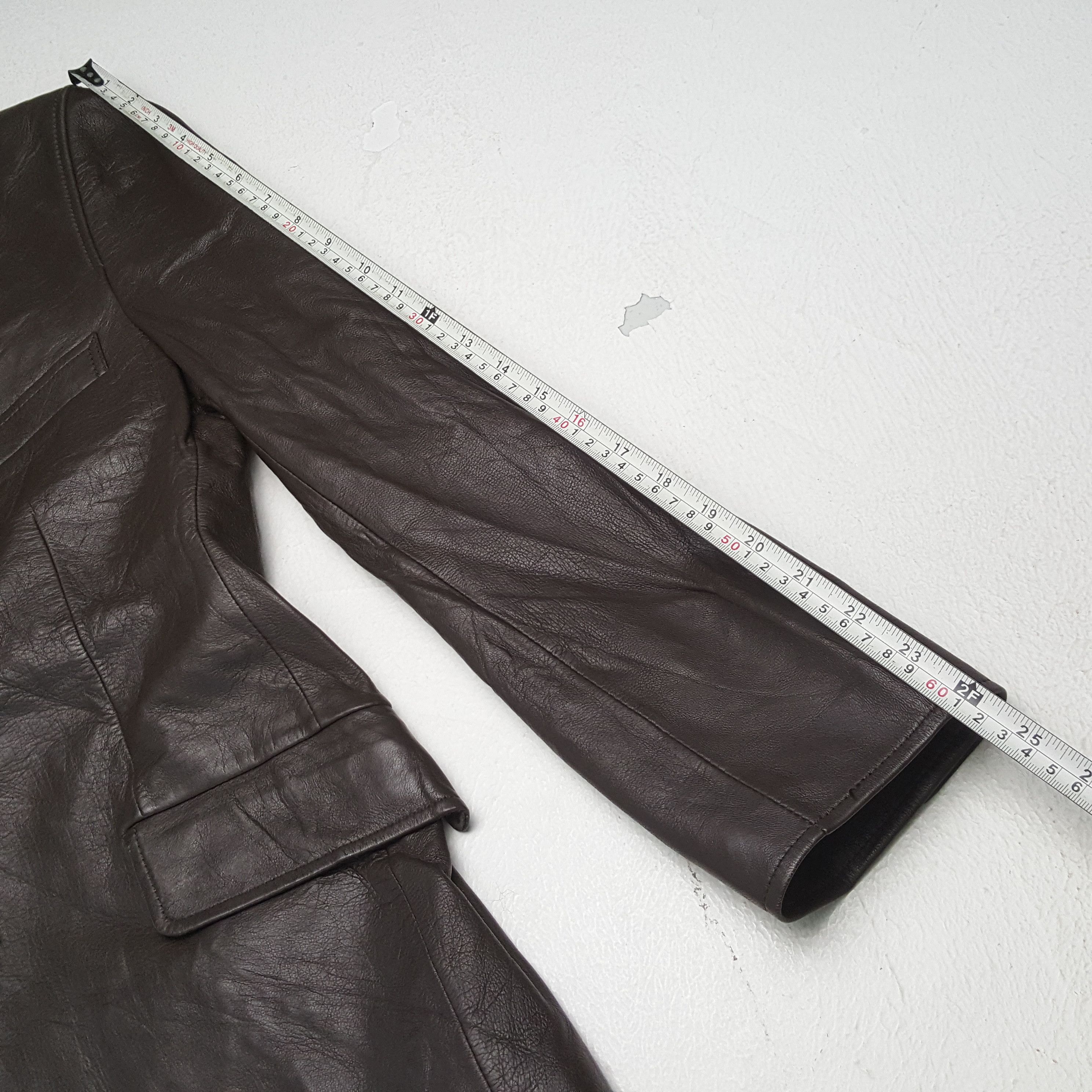 Paul Smith × Vintage Vintage PAUL SMITH Fashion Brand Leather Blazer Size 36S - 5 Thumbnail