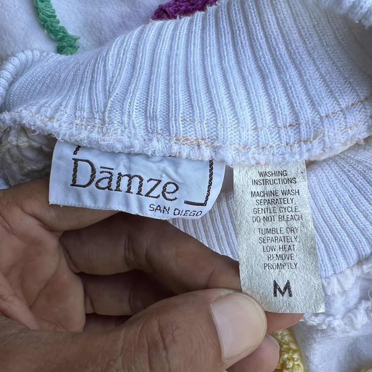 Vintage 🔥 Vintage Damze San Diego Embroidery Design Made In Usa Size M / US 6-8 / IT 42-44 - 12 Thumbnail