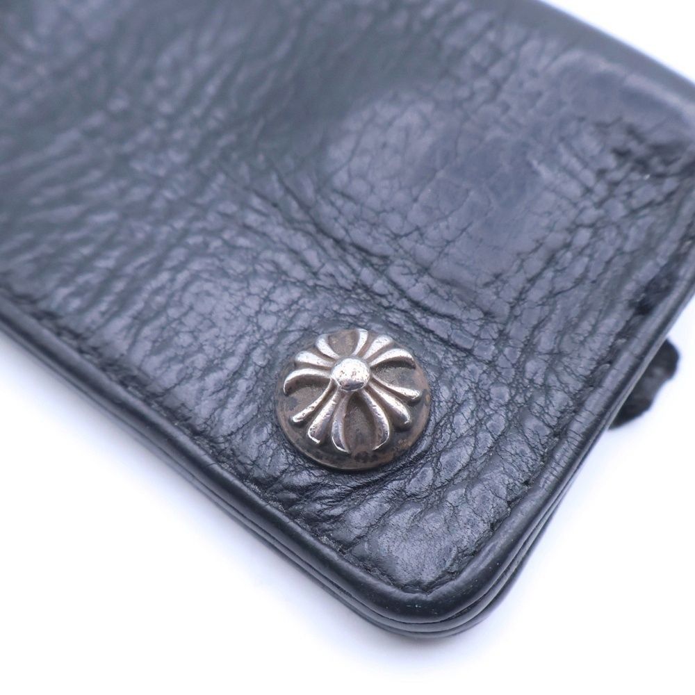 Chrome Hearts CHROME HEARTS Crossball Button Key Case Black Leather Size ONE SIZE - 5 Thumbnail
