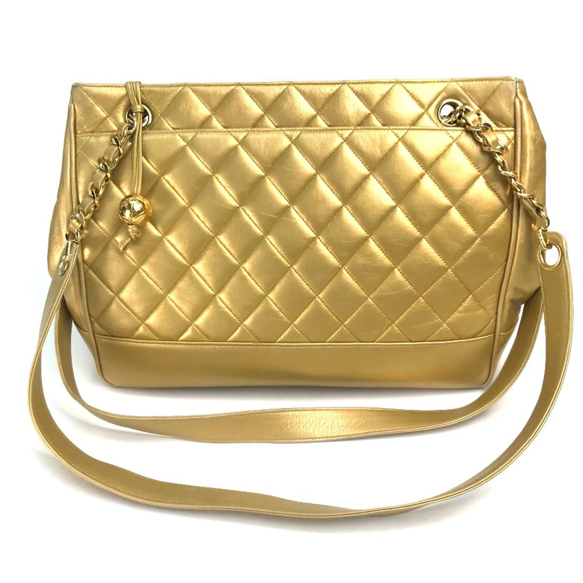 Chanel Chanel Coco ball Bag Chain Tote Shoulder Bag Gold x GoldHardware Size ONE SIZE - 1 Thumbnail