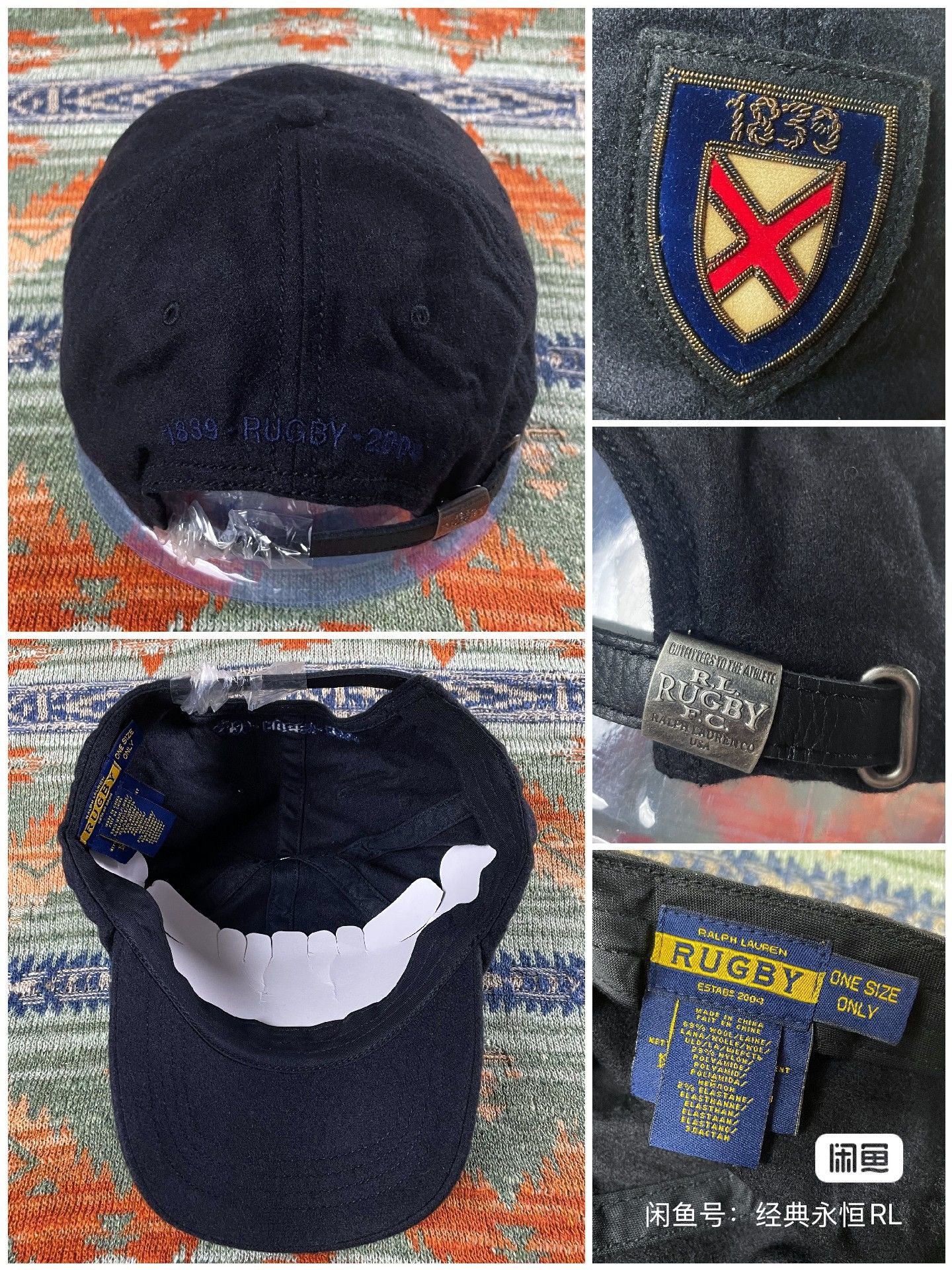 Ralph Lauren × Rugby Ralph Lauren Ralph Lauren Rugby Wool Leather Copper wire Baseball Hat Size ONE SIZE - 2 Thumbnail