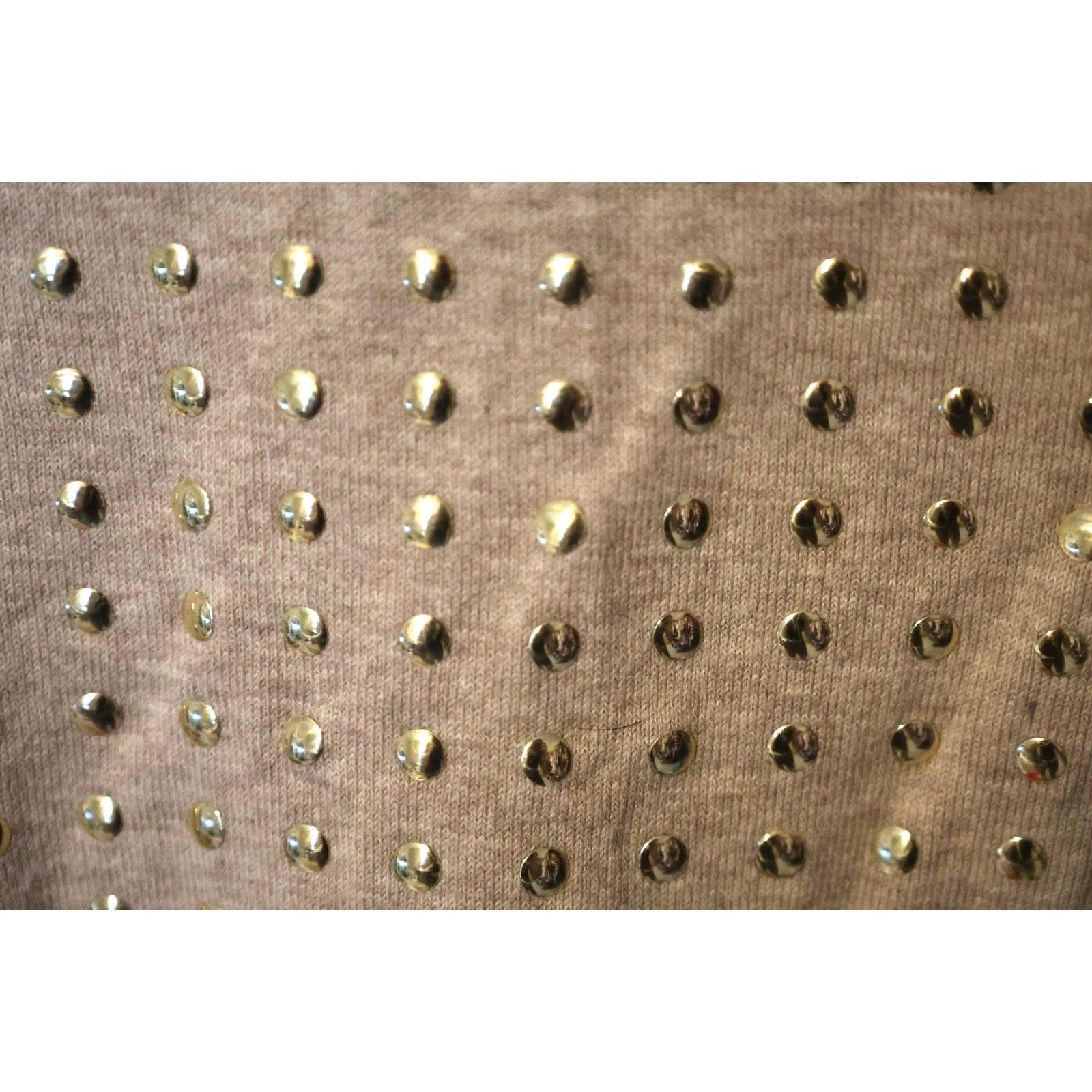 Express Express Sweater with Gold Studs - Size Large - Tan - EUC Size L / US 10 / IT 46 - 4 Thumbnail