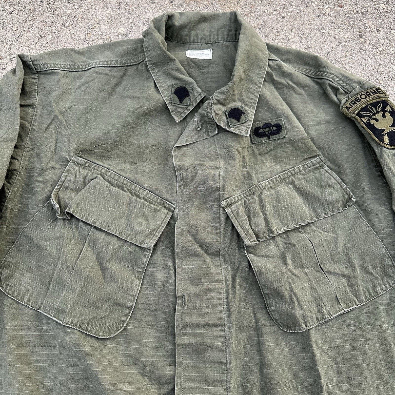 Vintage Vintage 70s OG-107 Rip Stop Poplin Slant Pocket Coat Vietnam Size US S / EU 44-46 / 1 - 2 Thumbnail