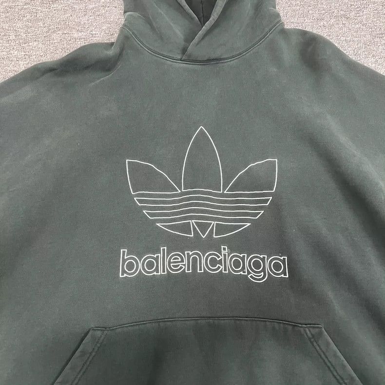 Balenciaga Balenciaga x Adidas Hooded Sweatshirt-2507 Size US L / EU 52-54 / 3 - 4 Thumbnail