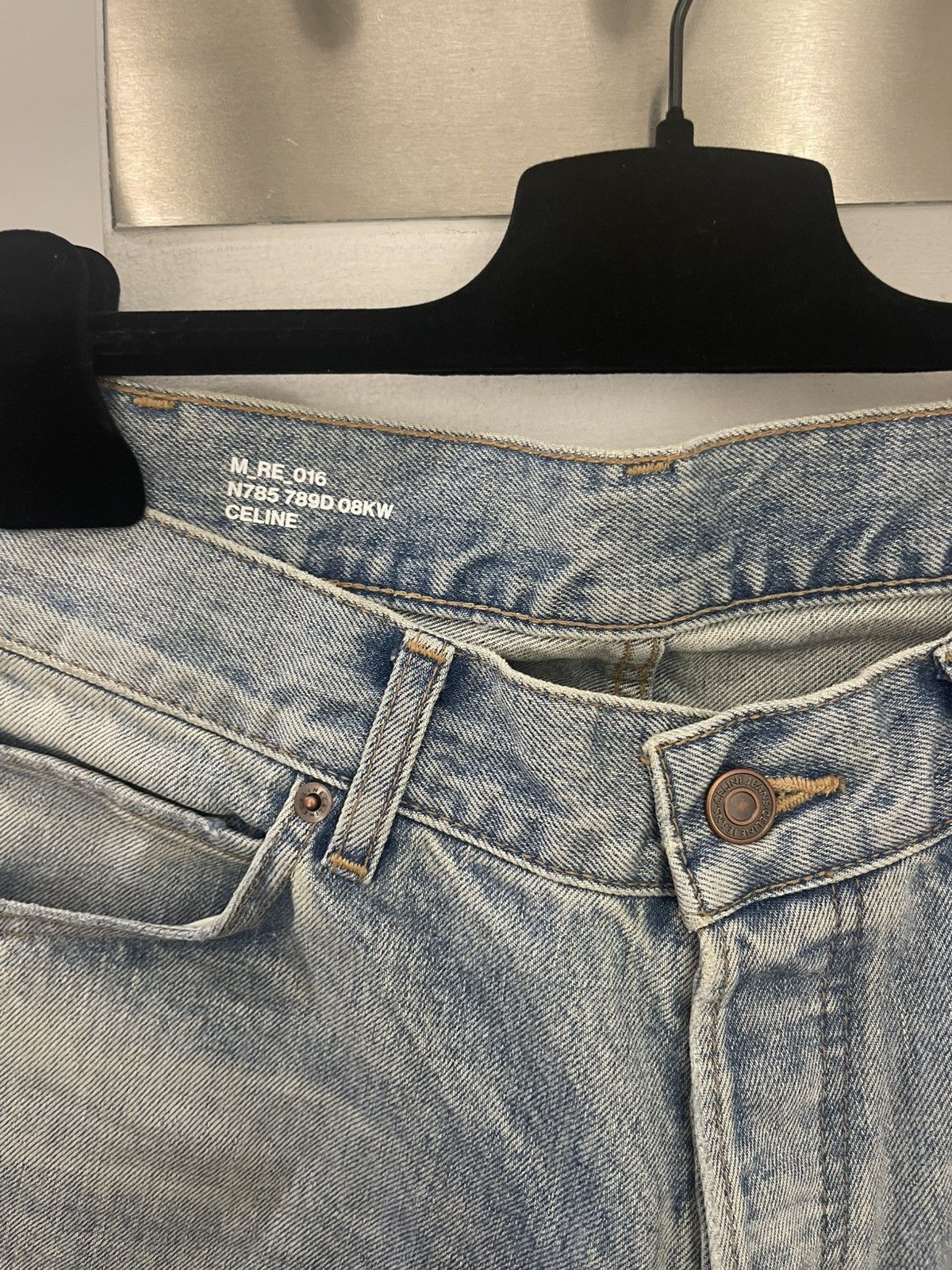 Celine WESLEY JEANS IN RIDER WASH DENIM Size US 34 / EU 50 - 2 Thumbnail