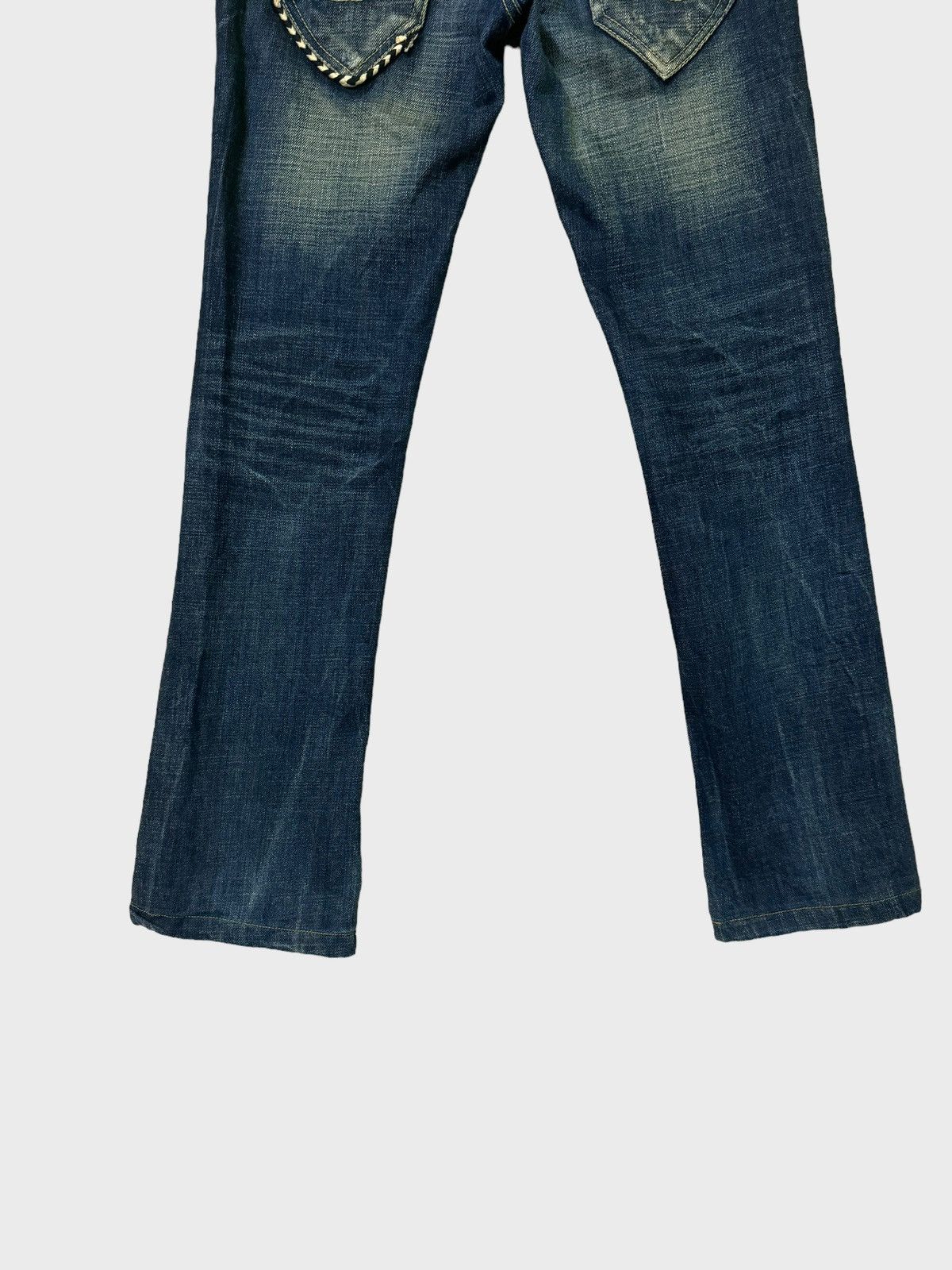 Hysteric Glamour Flare REDPEPPER Buckle Rare Design Clawmark Low Rise Denim Size US 29 - 11 Thumbnail