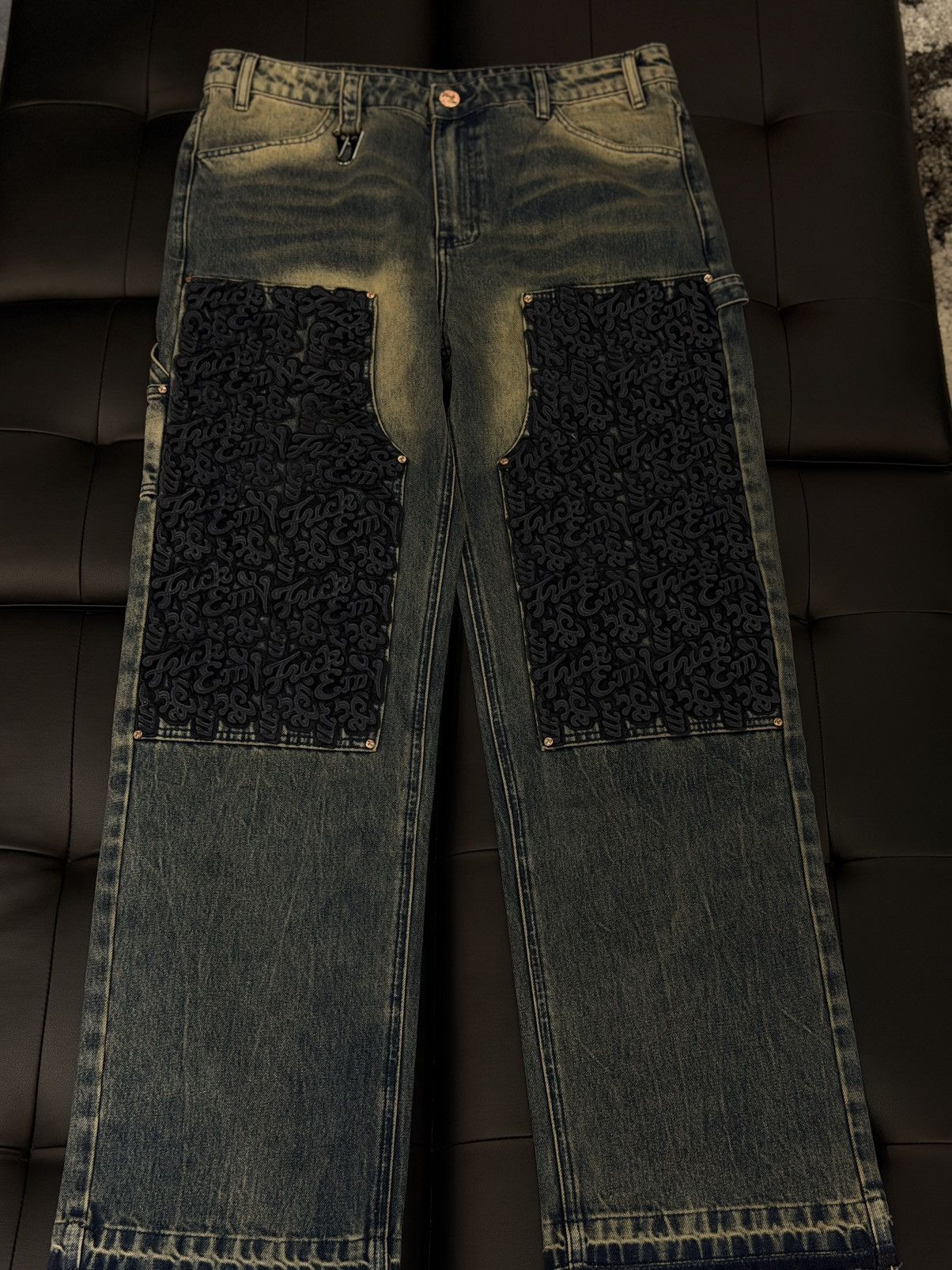 Other Fuck EM Denim Pants Dark Blue Size (36) Size US 36 / EU 52 - 1 Thumbnail