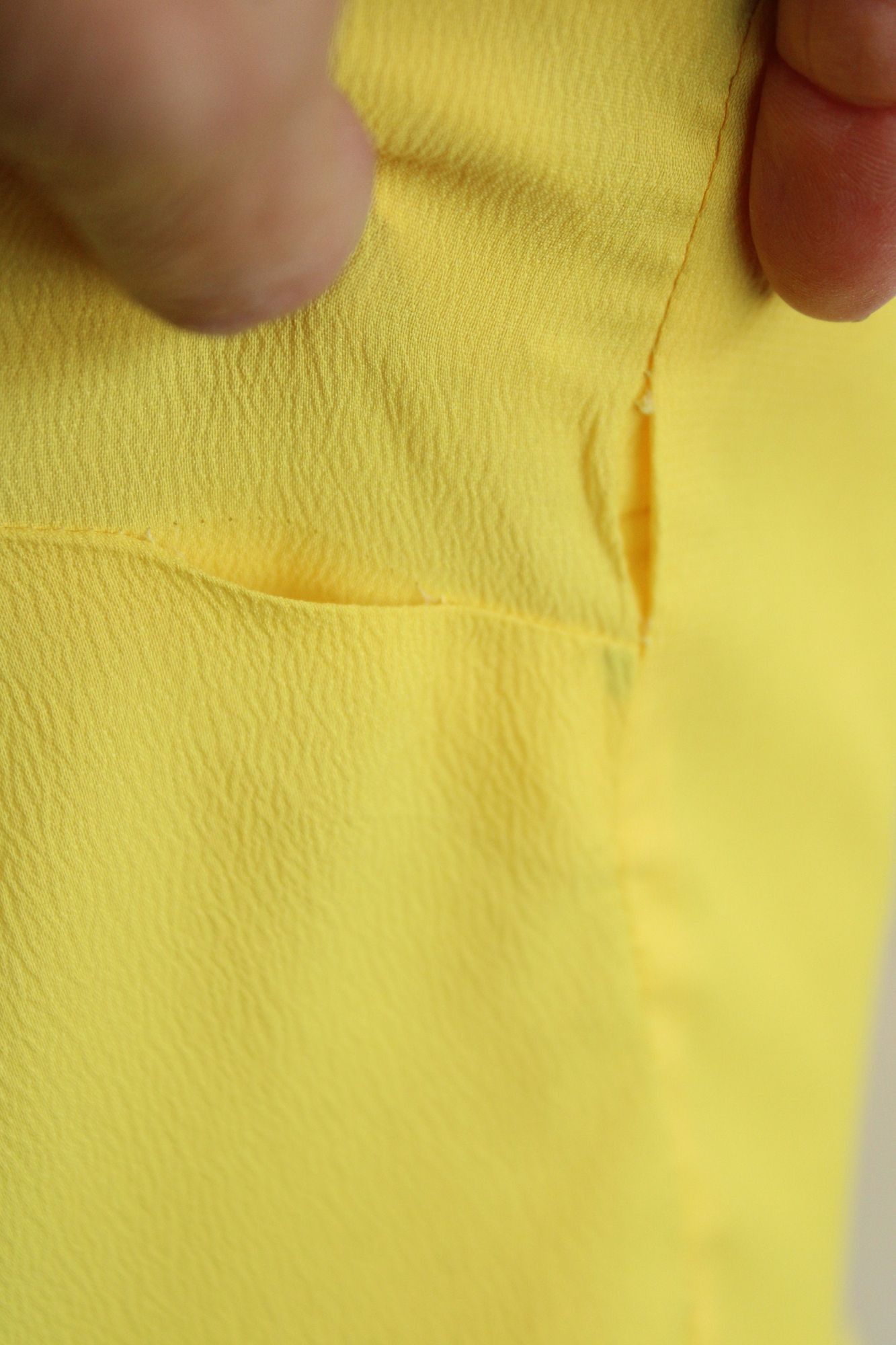 Vintage Vintage 1960s Blouse, Teddi of California Yellow Ruffle Coll Size M / US 6-8 / IT 42-44 - 8 Thumbnail