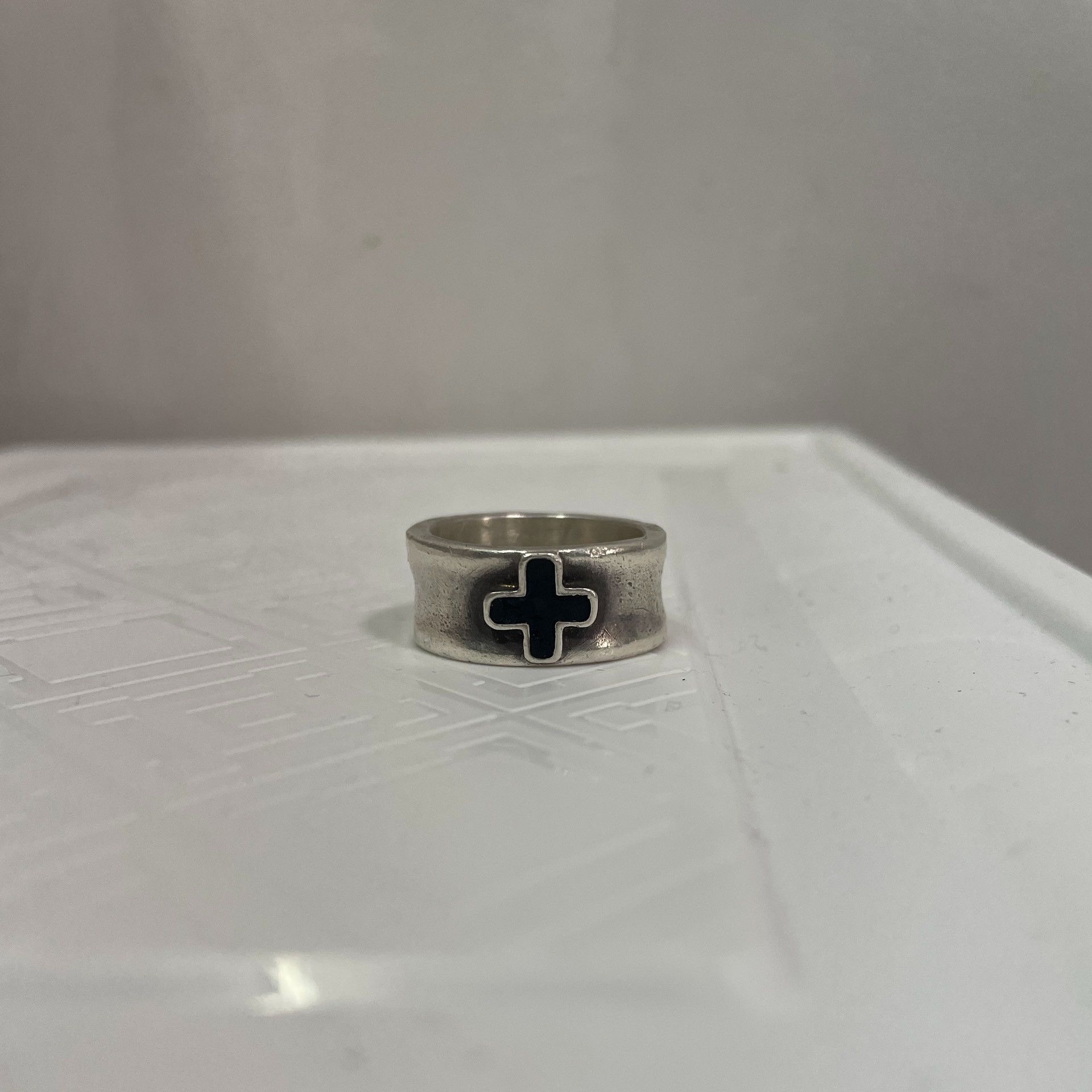 Jean Paul Gaultier Jean Paul Gaultier Silver Cross Ring Size ONE SIZE - 1 Thumbnail