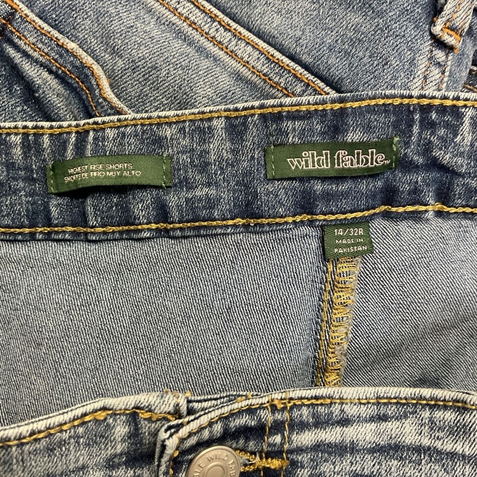 Vintage Wild Fable Denim Shorts Size 32" / US 10 / IT 46 - 3 Thumbnail