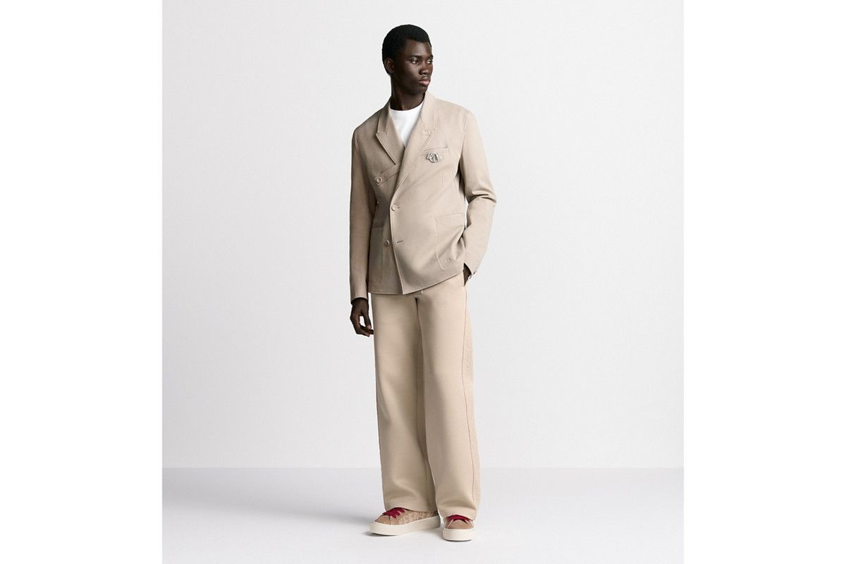 Dior o1bcso1str0326 Oblique Jacket With Buttoned Strap in Beige Size US L / EU 52-54 / 3 - 4 Thumbnail