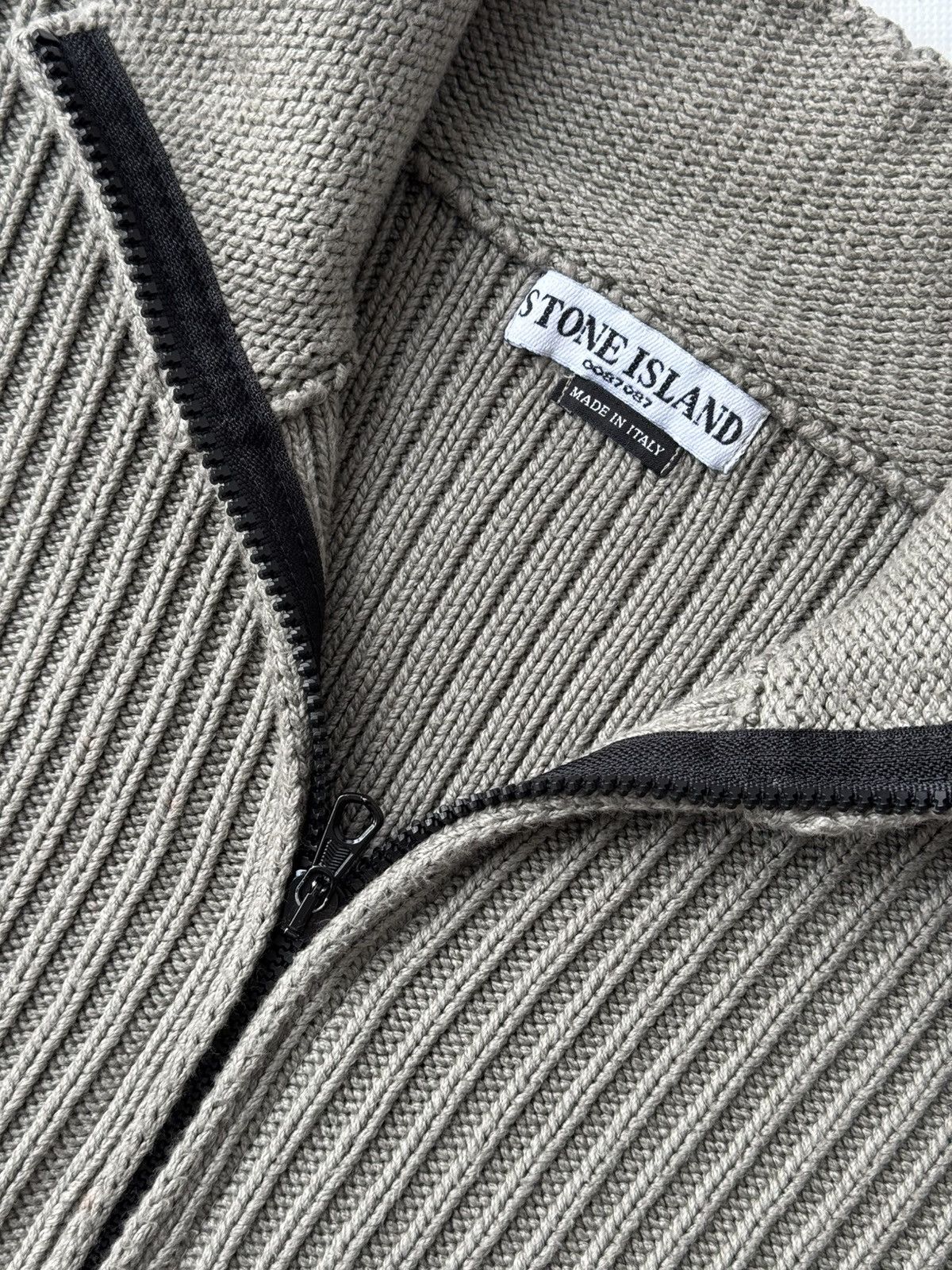 Stone Island Vintage Stone island Knitwear Zip Up Sweater Size US XL / EU 56 / 4 - 3 Thumbnail