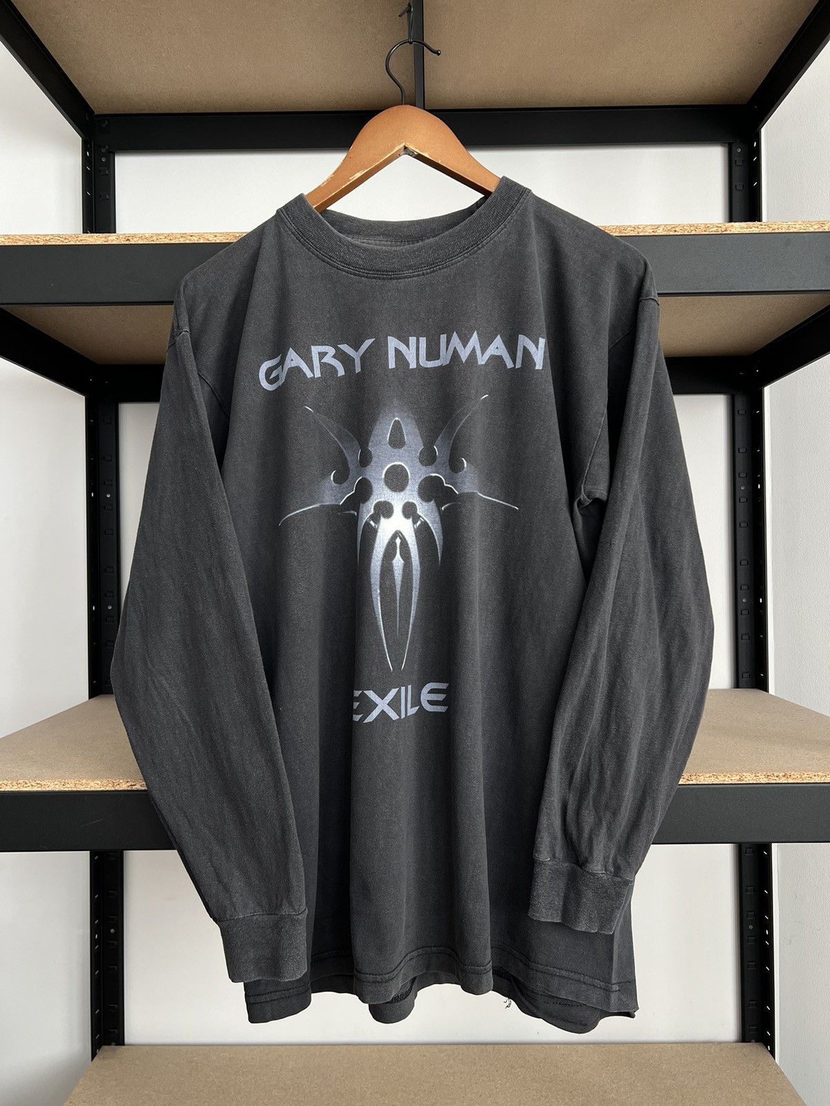 Band Tees Vintage 1997 Gary Numan The Exile Tour Faded Long Sleeve Size US M / EU 48-50 / 2 - 3 Thumbnail