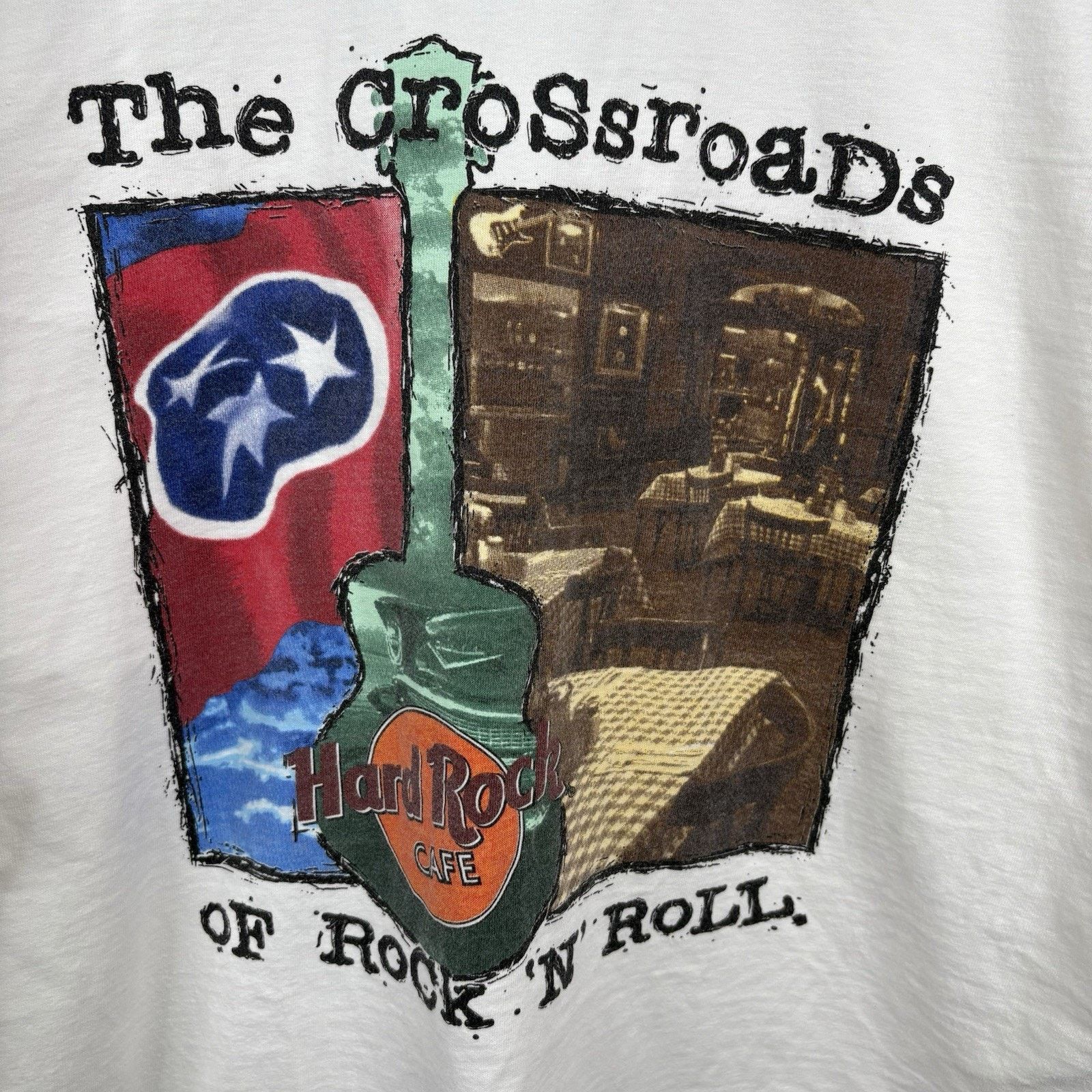 Hard Rock Cafe Vintage 90’s Nashville Country Hard Rock Cafe Tee X-Large Size US XL / EU 56 / 4 - 2 Thumbnail