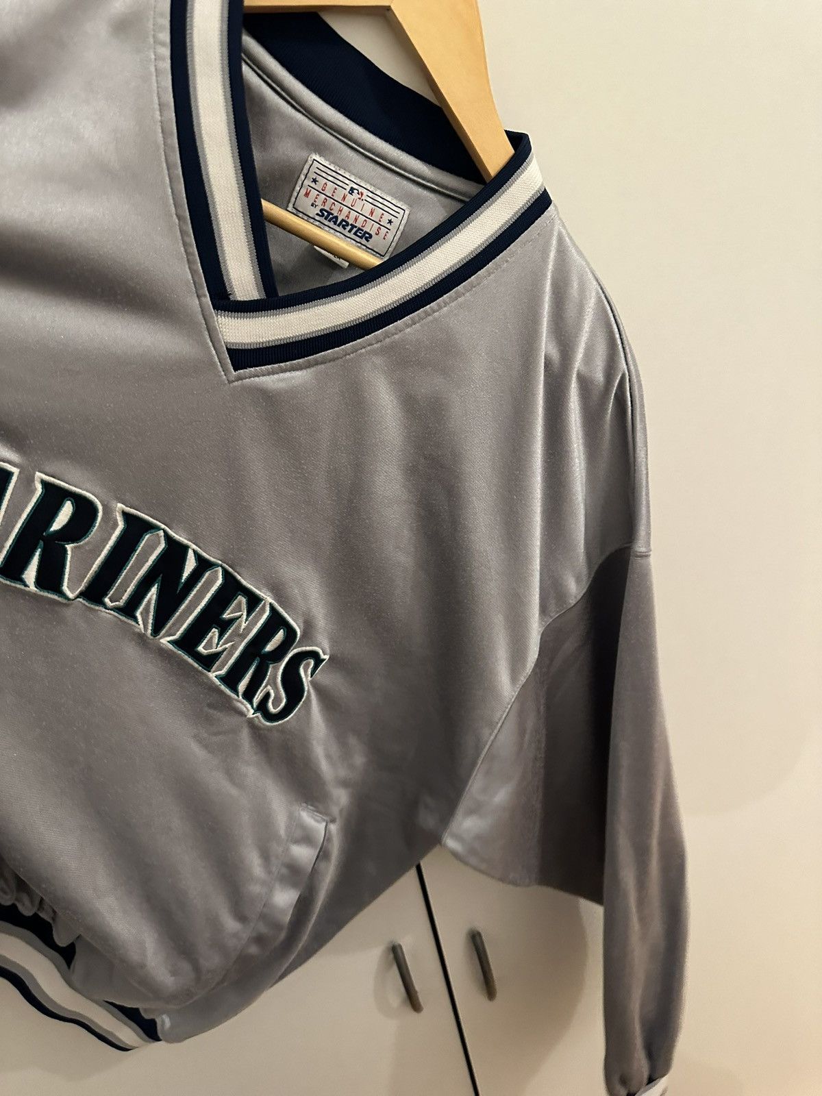 Starter starter jacke Seattle Mariners Size L jacket Schlupfjacke Size US L / EU 52-54 / 3 - 5 Thumbnail