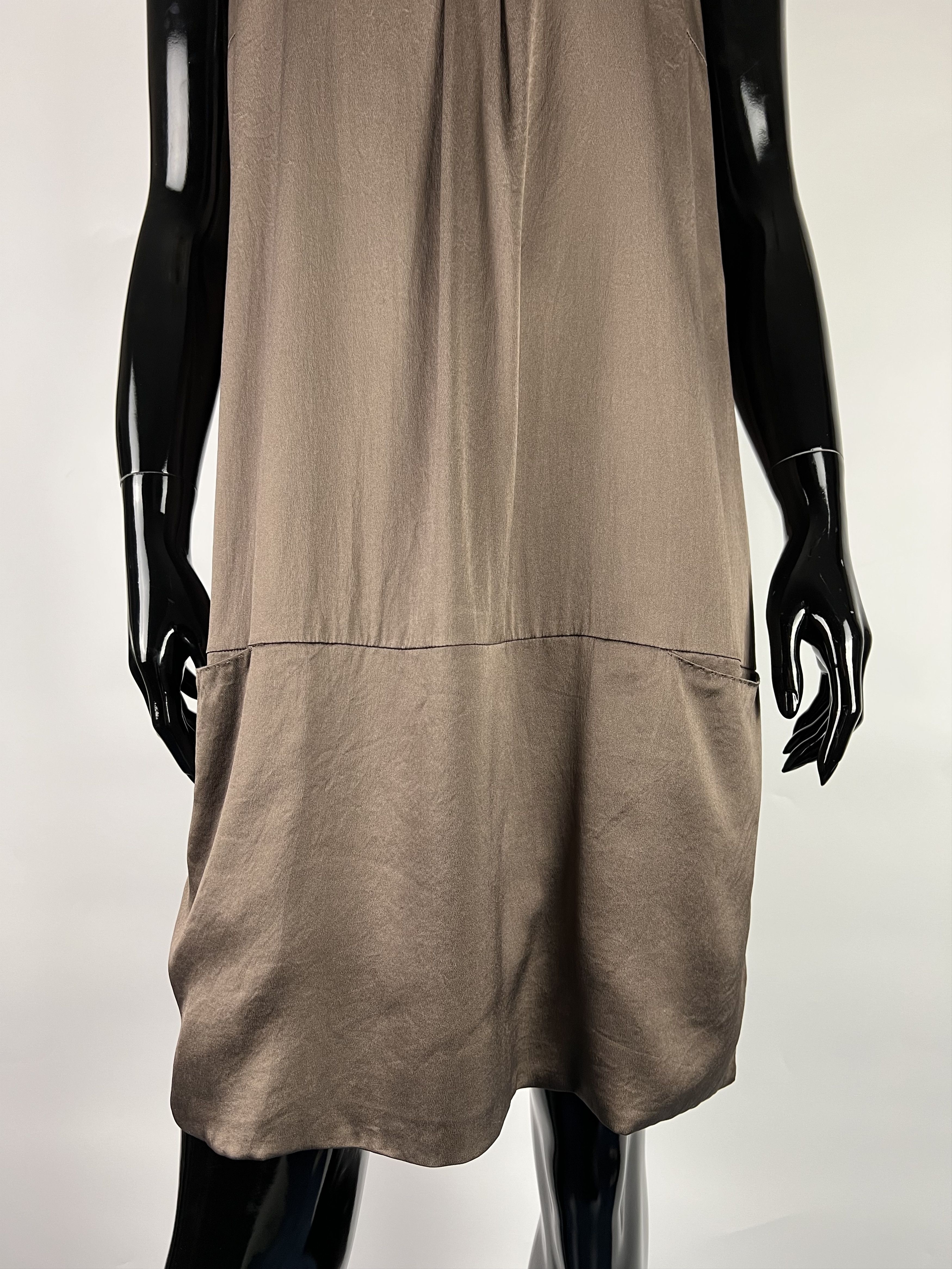 Brunello Cucinelli Brunello Cucinelli Sleeveless Silk Dress Size L/XL Size L / US 10 / IT 46 - 11 Thumbnail