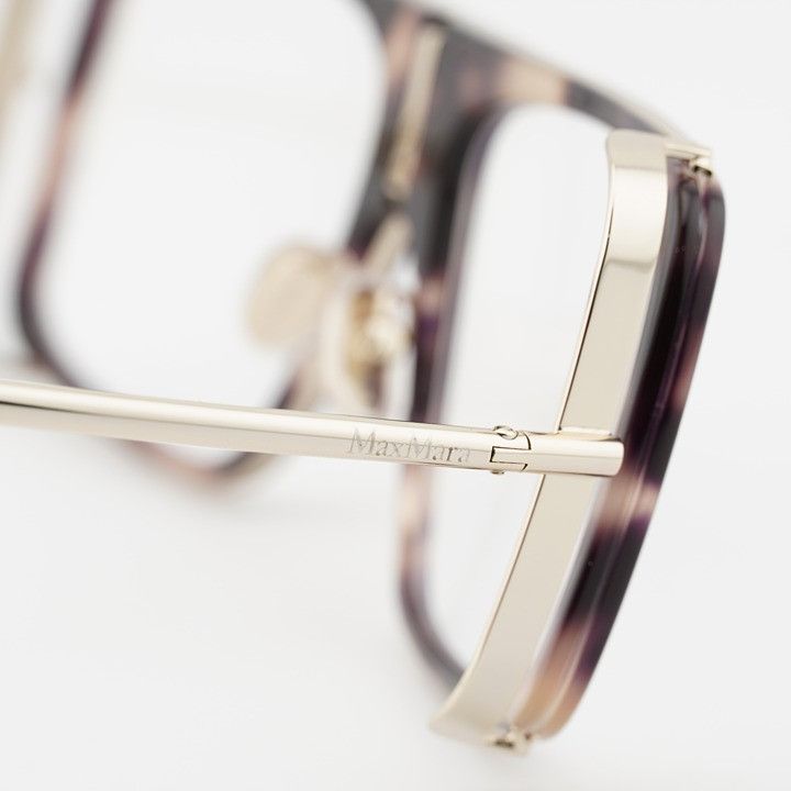 Max Mara Max Mara MM5172-B 052 Eyeglasses Havana 55mm Aviator Frame Size ONE SIZE - 7 Thumbnail