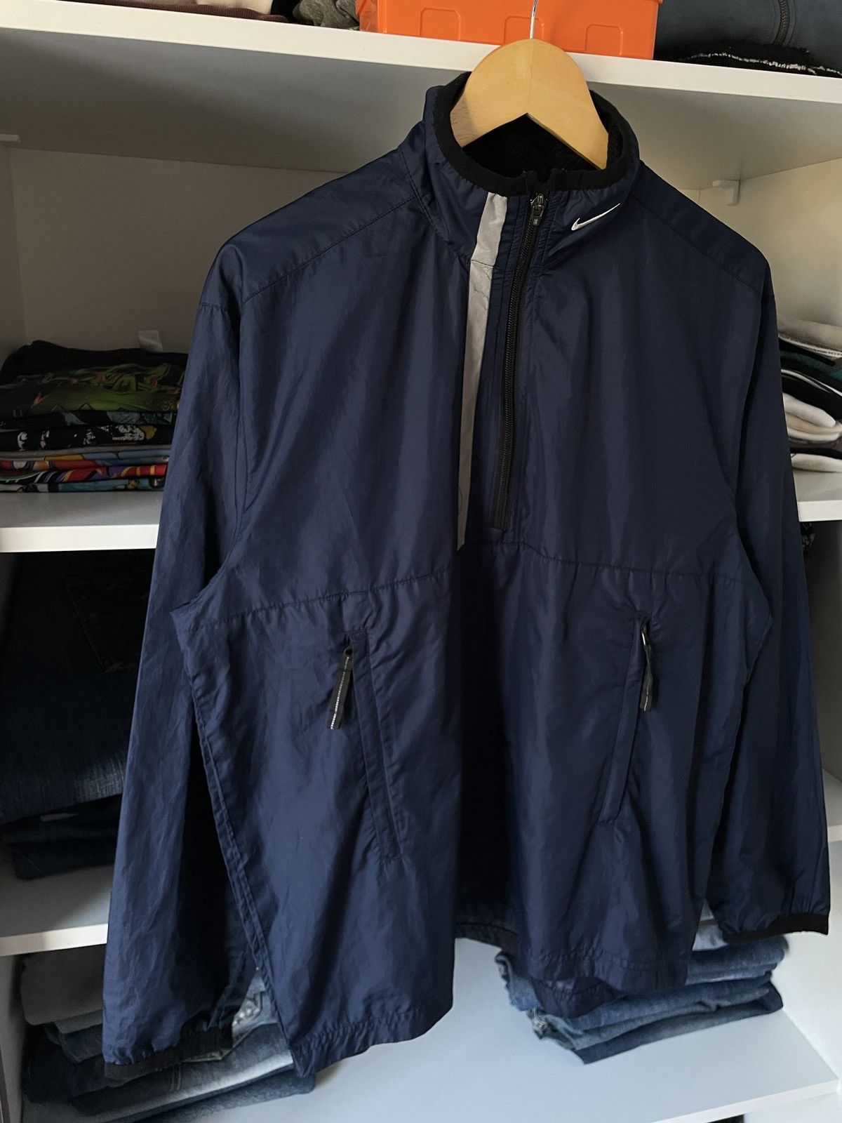 Nike Nike Vintage 1/3 Half Zip Nylon Track Jacket Drill Suit 90s Size US S / EU 44-46 / 1 - 3 Thumbnail