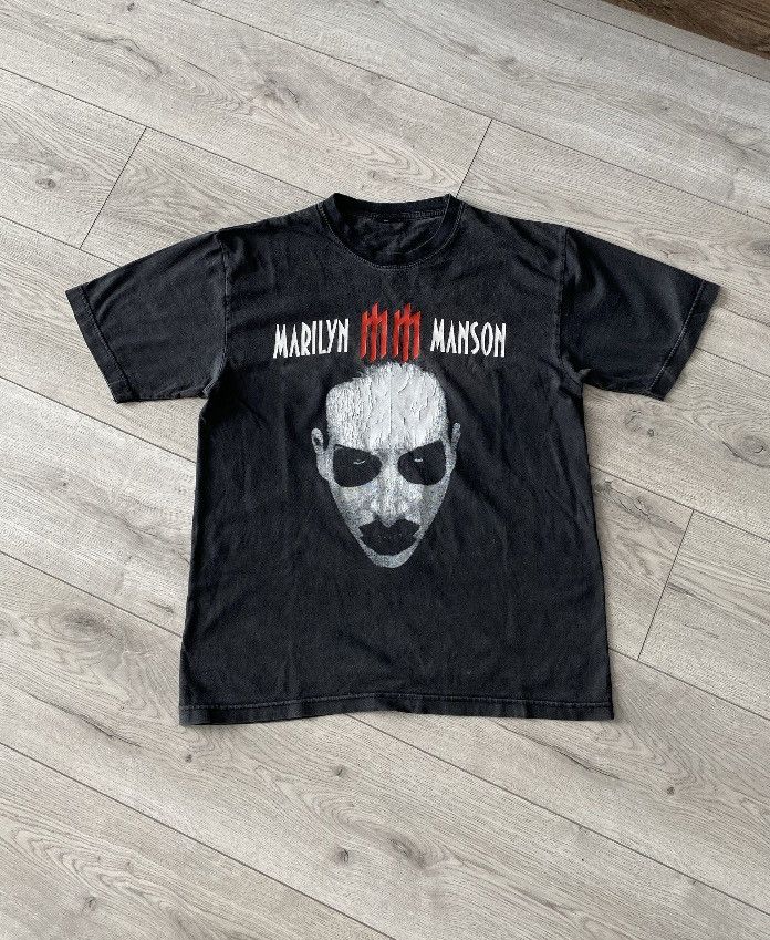 Vintage 90's Marilyn Manson Overprint Merch Promo T-shirt