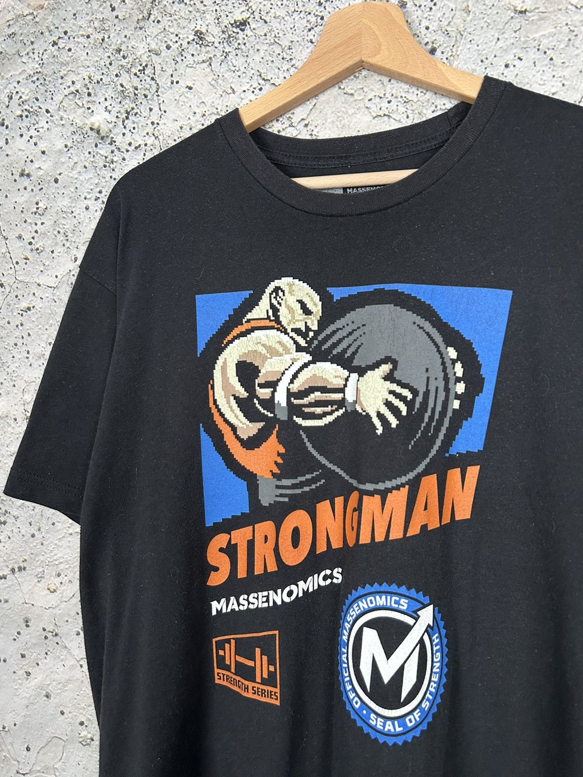 Other Vintage Strongman Graphic Tee 90s Streetwear Sportswear Size US L / EU 52-54 / 3 - 3 Thumbnail