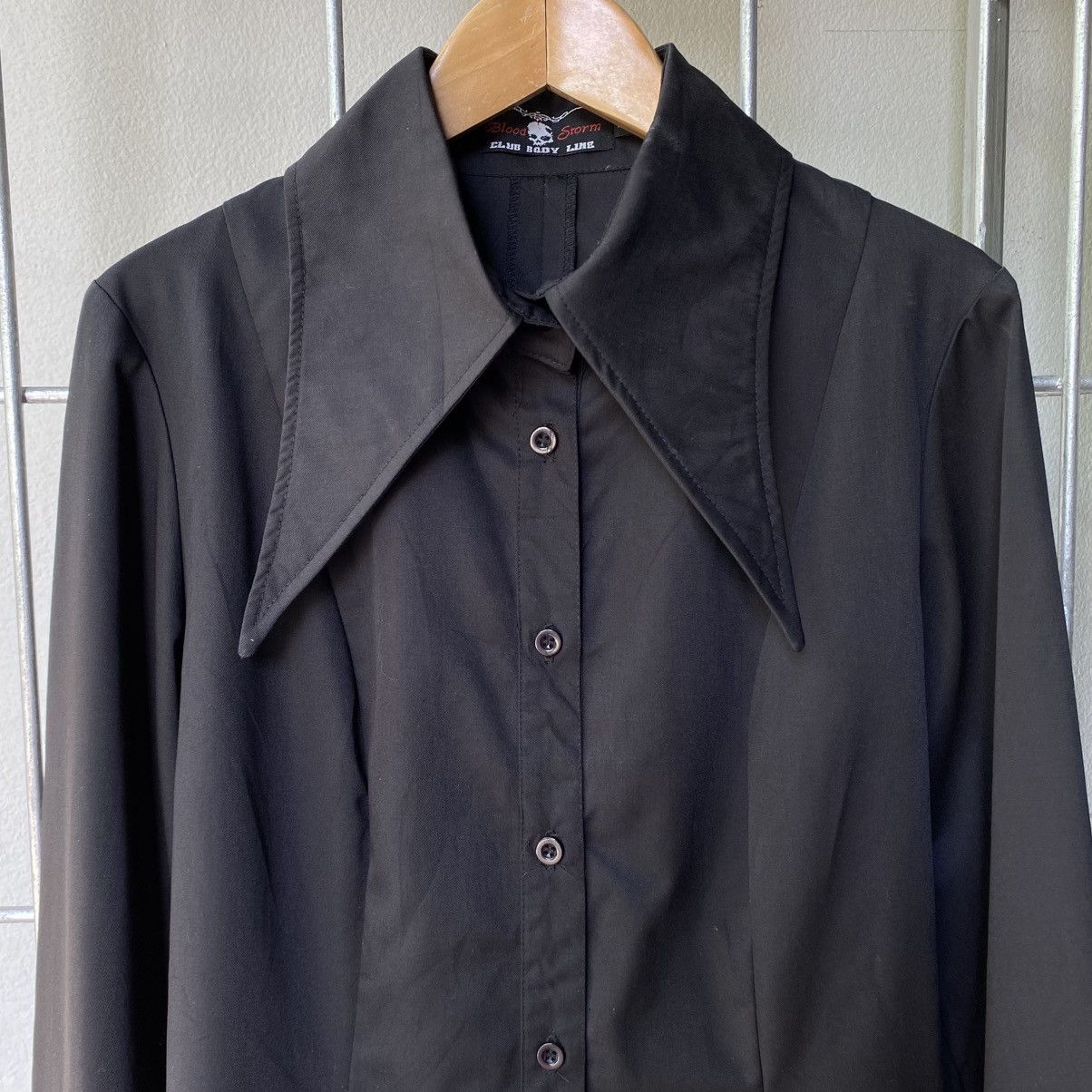Japanese Brand Blood Storm CLUB BODY Y2K Punk LINE Black Shirt Size M / US 6-8 / IT 42-44 - 23 Thumbnail
