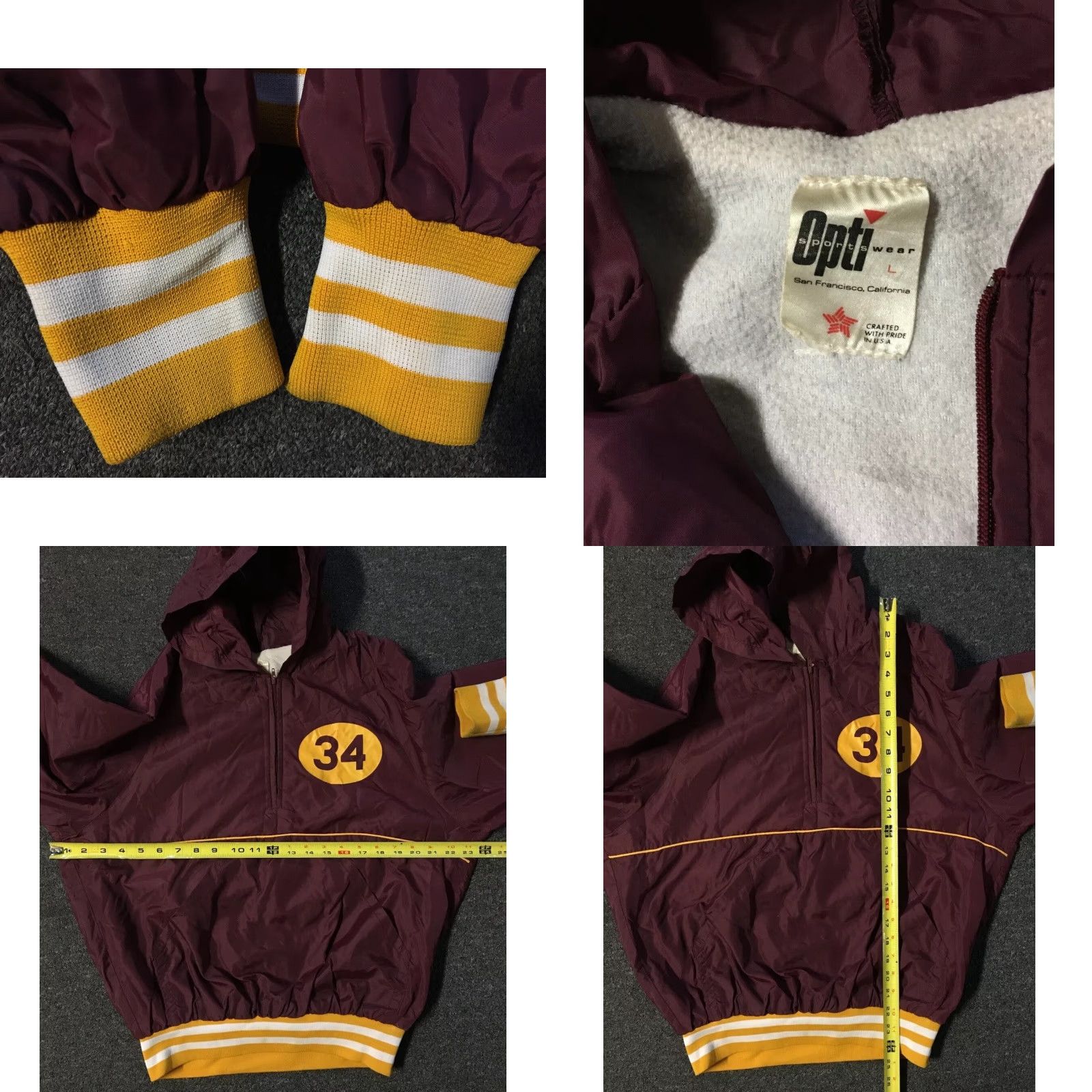 Vintage Vtg 80s Tolleson School 1/4 Zip Track Jacket S USA Arizona ASU PE Gym Grunge 70s Size US S / EU 44-46 / 1 - 8 Thumbnail