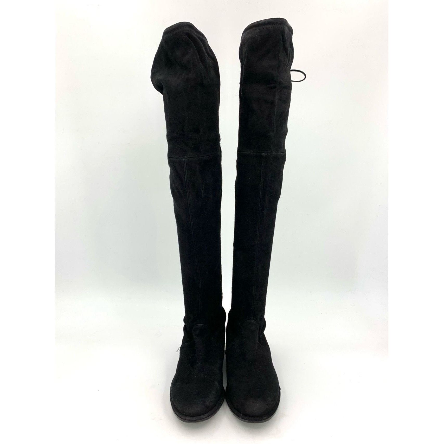 Stuart Weitzman Stuart Weitzman Womens Suede Over-The-Knee Flat Boots Black Size US 7.5 / IT 37.5 - 6 Thumbnail