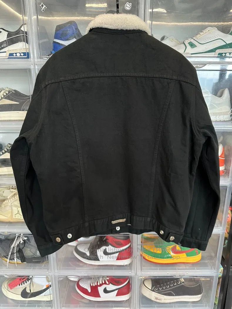 Chrome Hearts CHROME HEARTS Size L Lamb wool black denim jacket Size US L / EU 52-54 / 3 - 3 Thumbnail