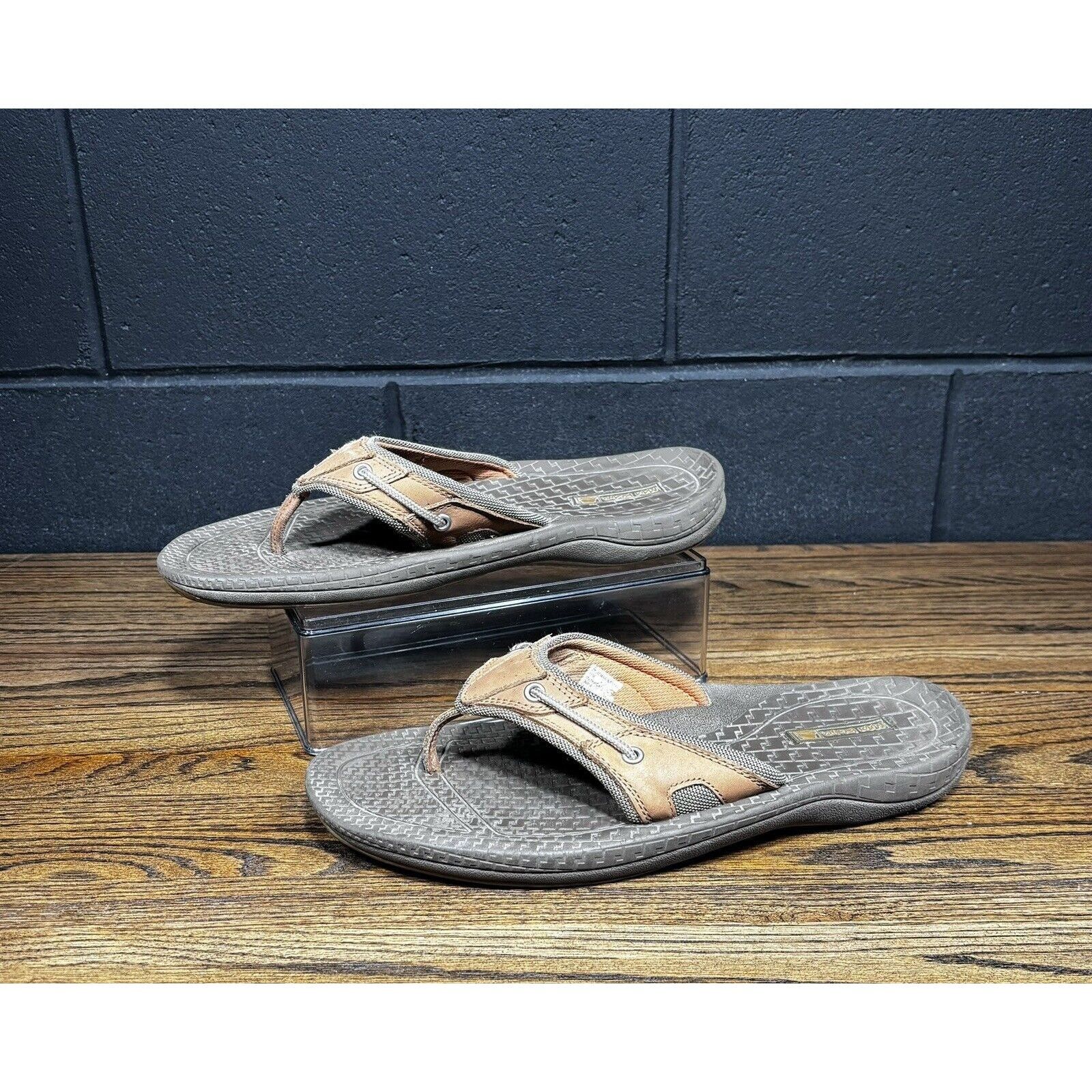 Other Maui Island Marlin Thong Brown Leather Flip Flop Sandals Grailed