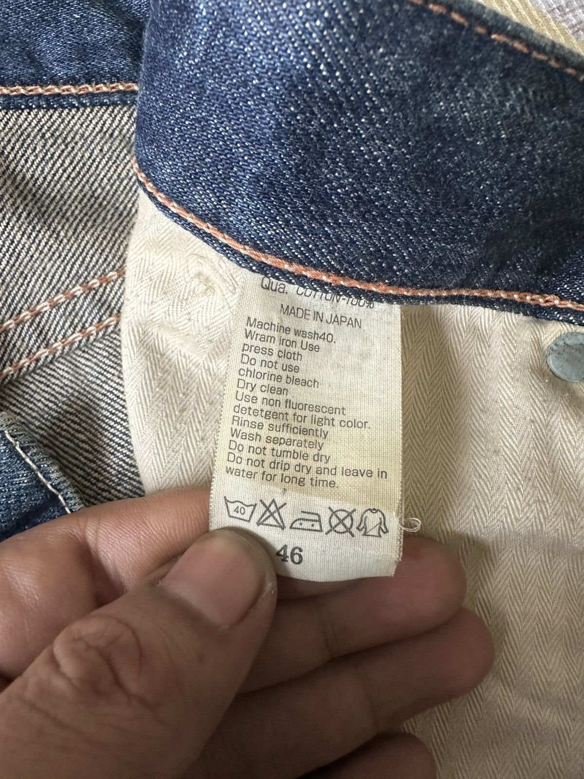 Vanquish Vanquish Tokyo Japan Blue Faded Denim Design Claw Marks Size US 33 - 22 Thumbnail